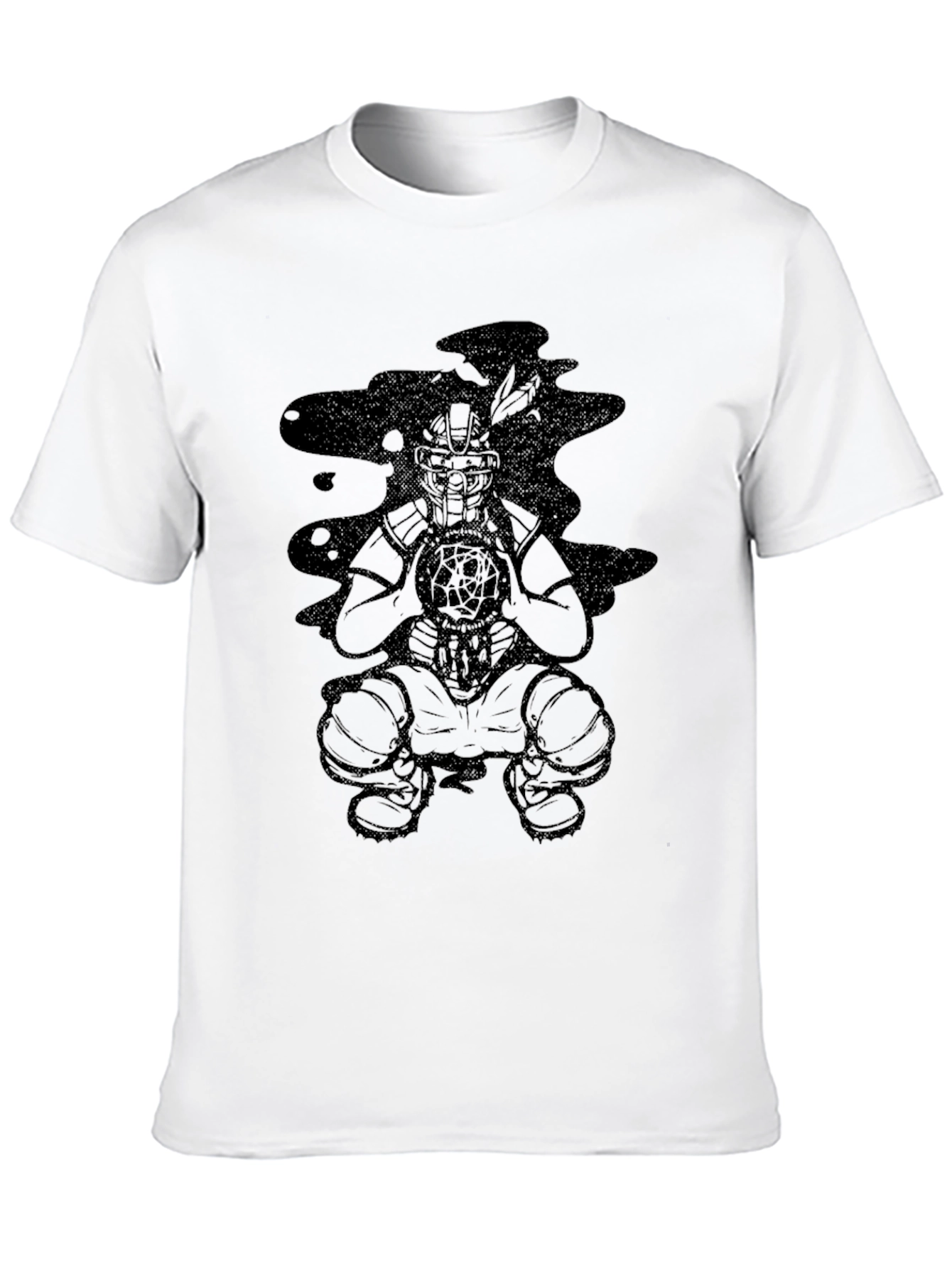 Black Graphic Tee - Dream Catcher Design
