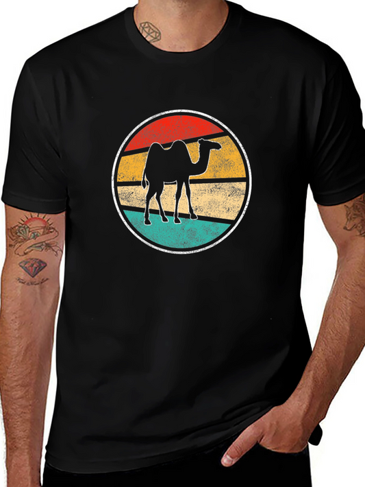 Retro Camel Graphic Tee - Vintage Desert Vibes