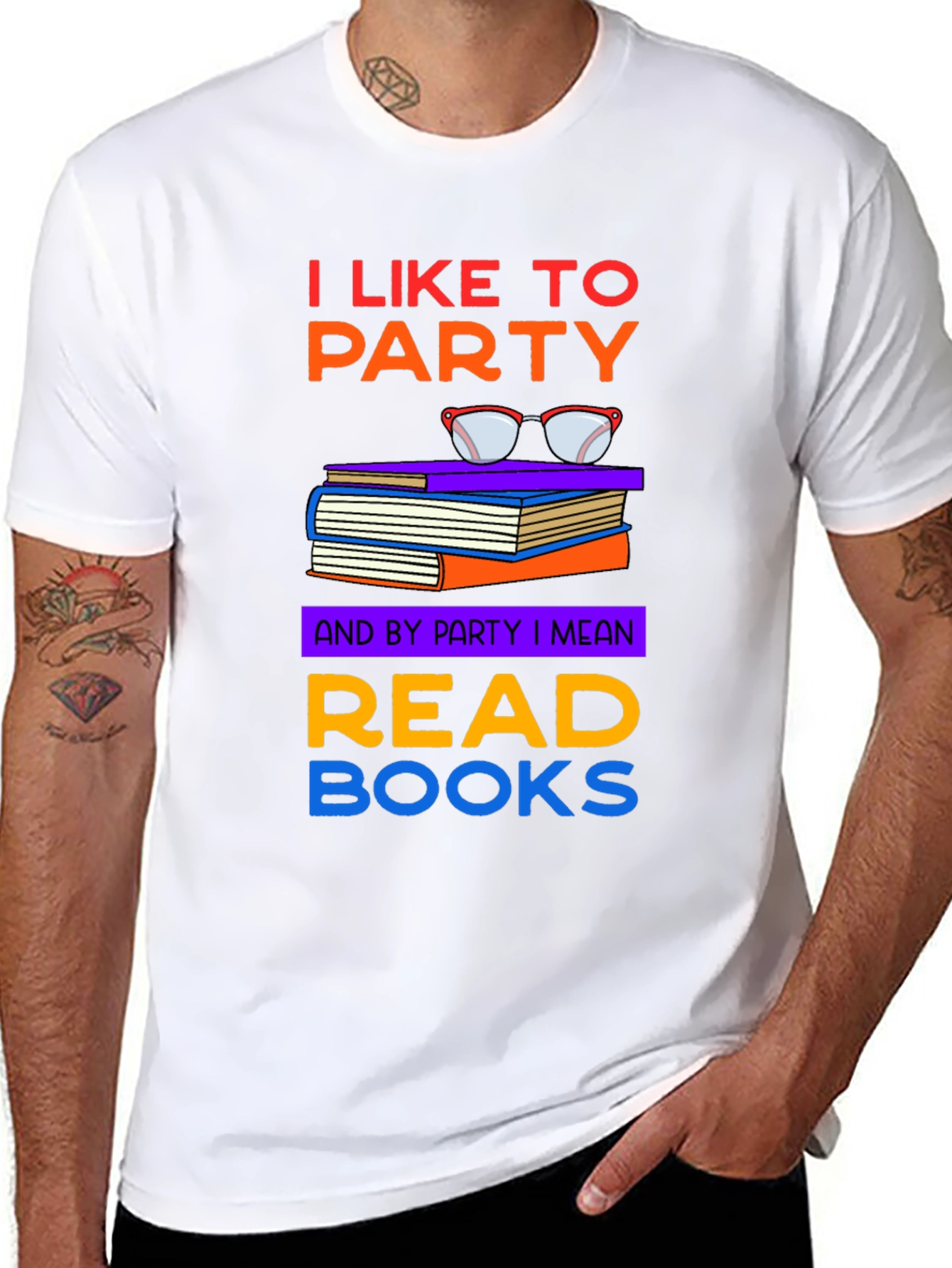 I Like to Party Read Books T-Shirt