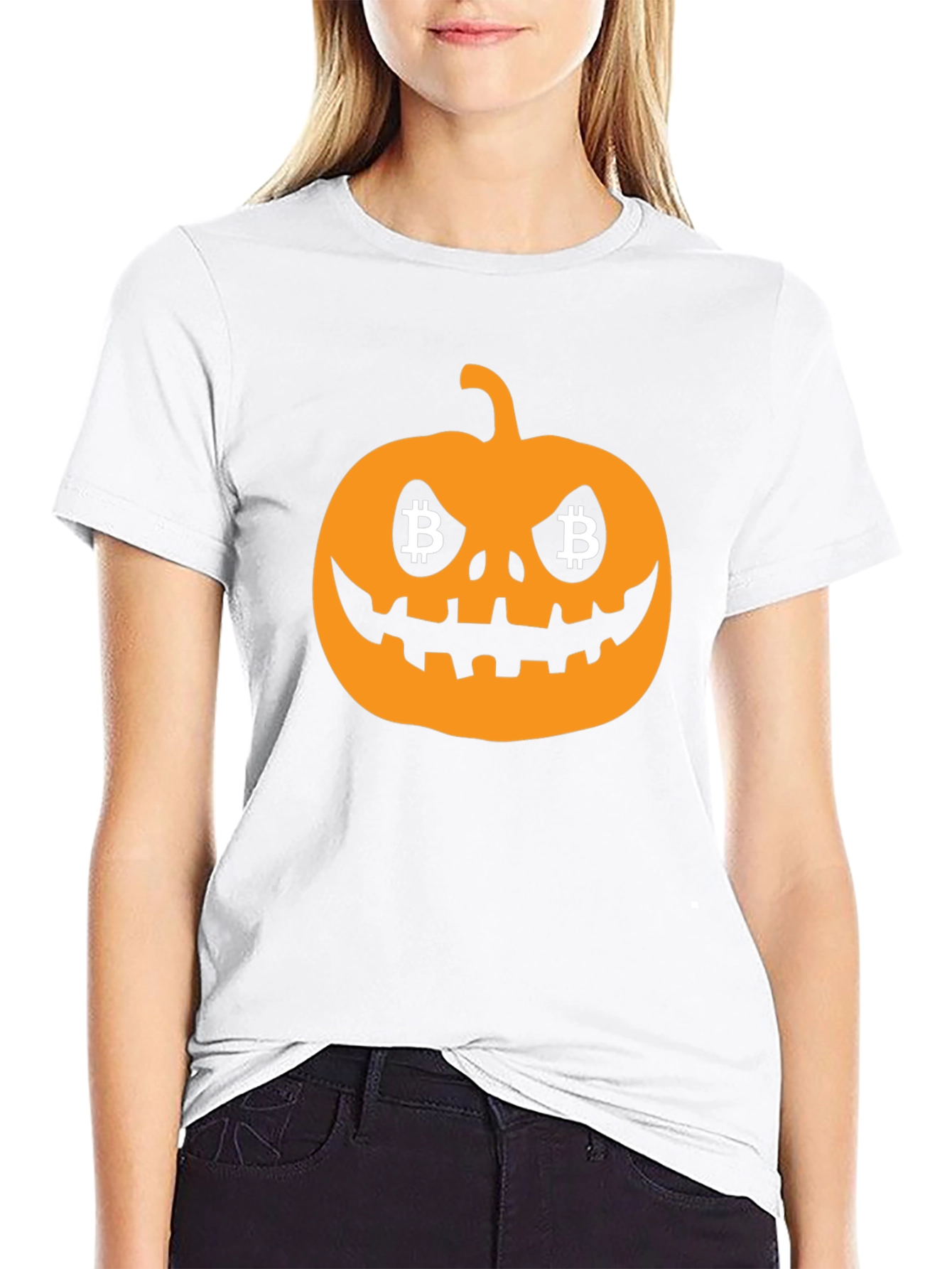 Bitcoin Halloween Pumpkin T-Shirt