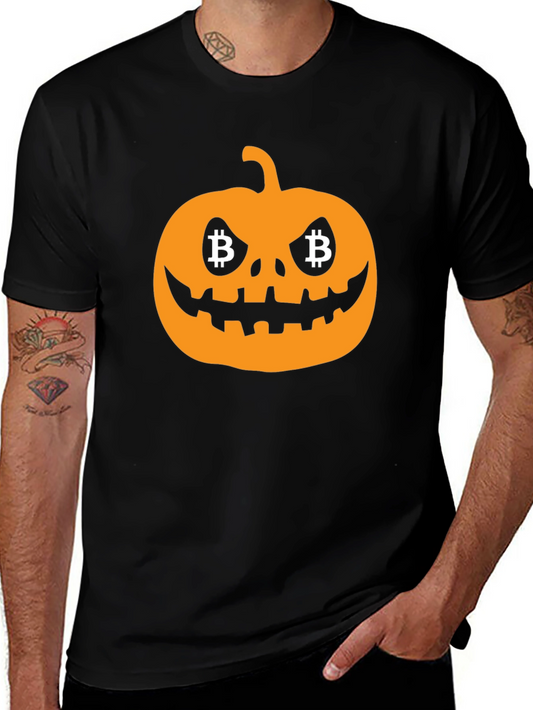Bitcoin Halloween Pumpkin T-Shirt