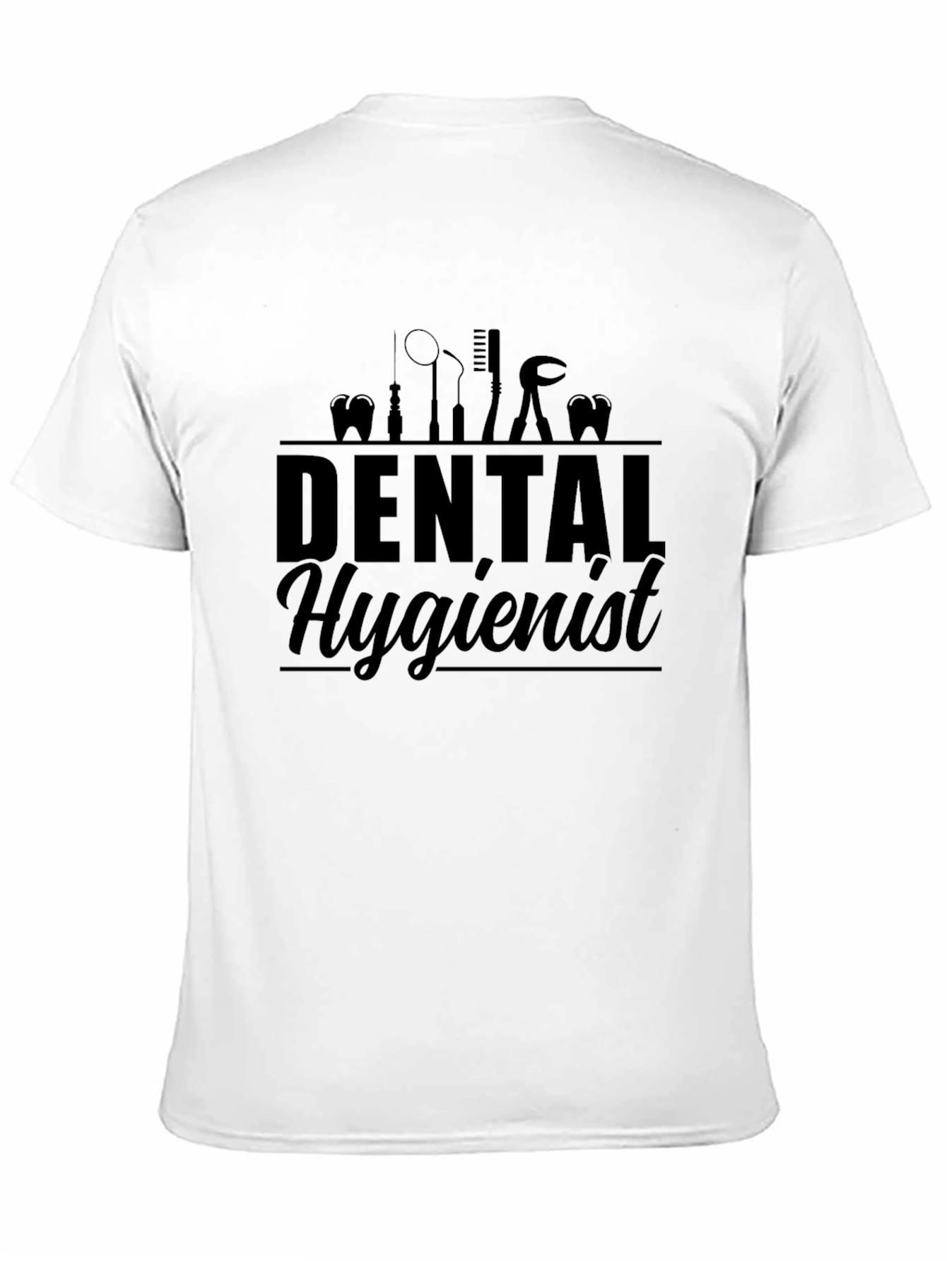 Dental Hygienist Graphic T-Shirt - Black Cotton Tee