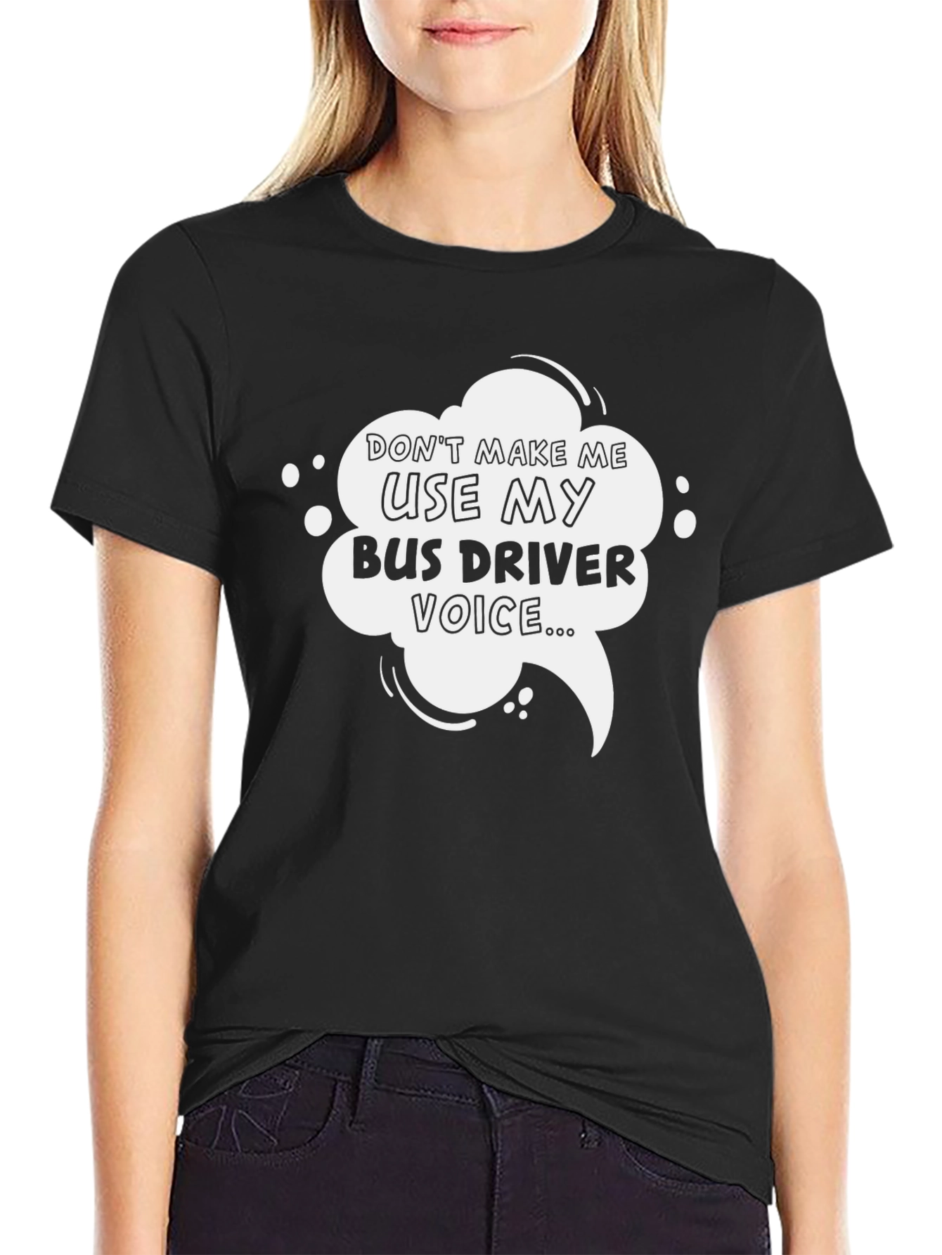 Bus Driver Voice Graphic Tee - Black