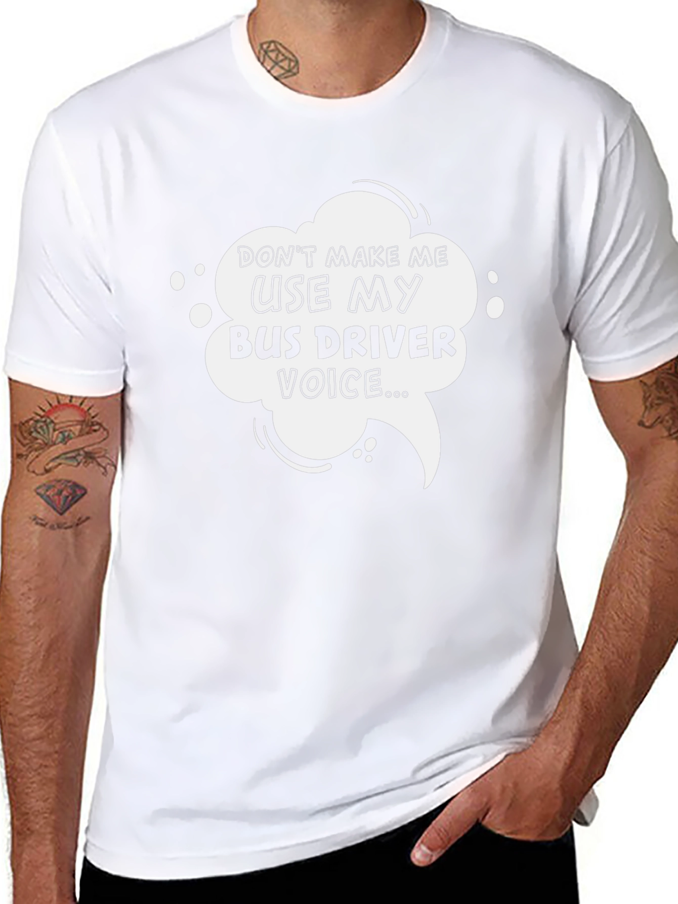 Bus Driver Voice Graphic Tee - Black
