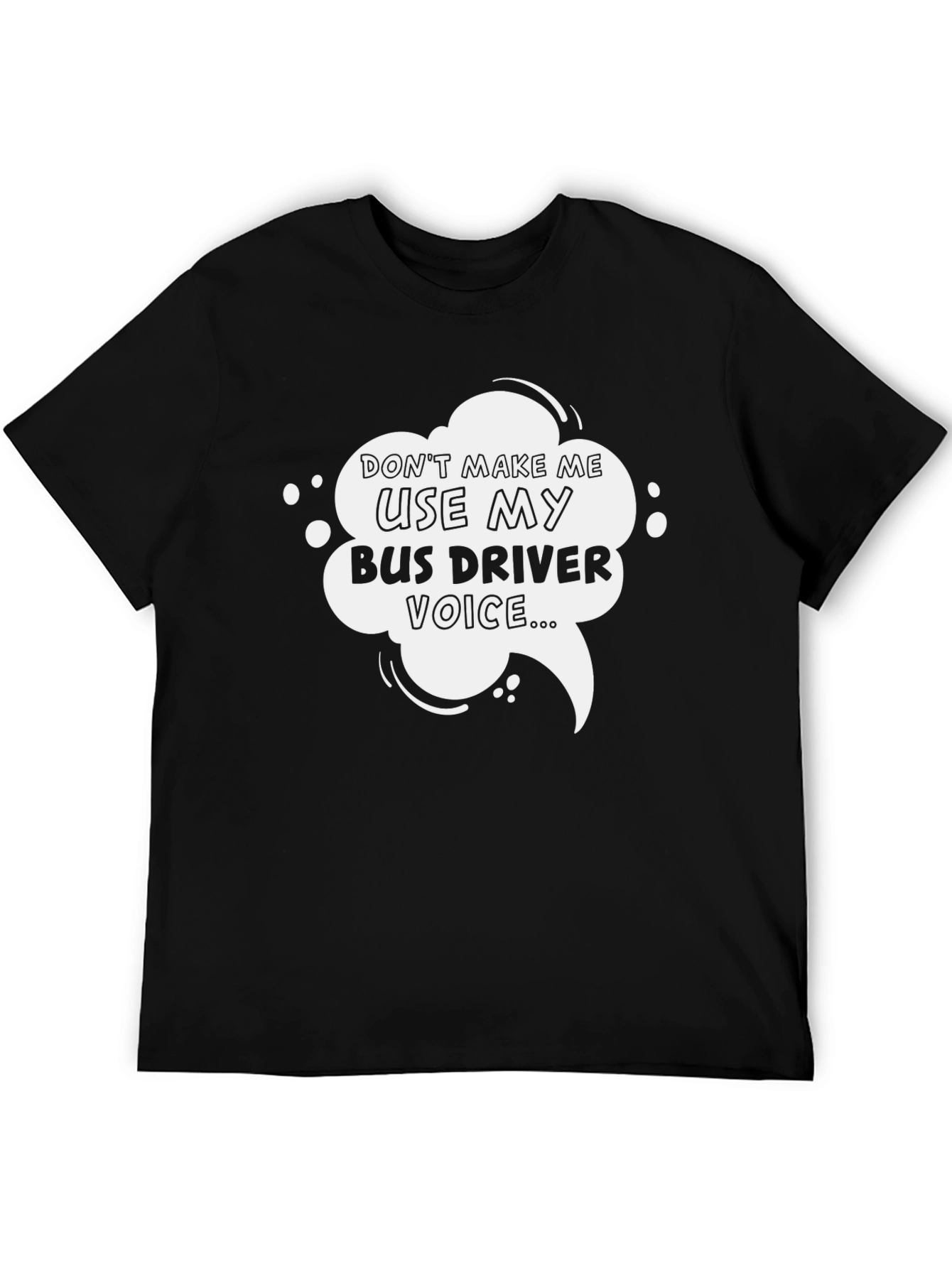 Bus Driver Voice Graphic Tee - Black
