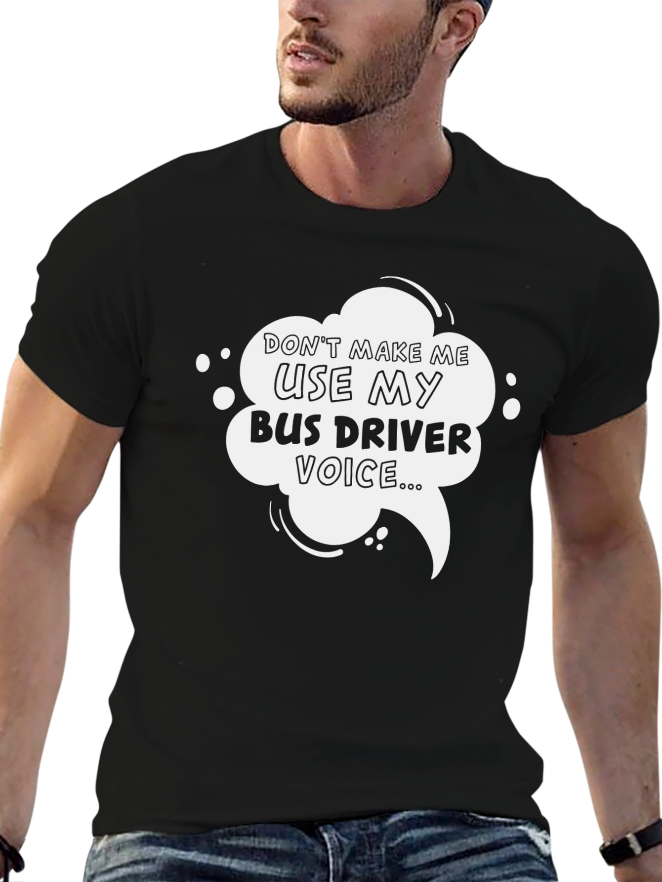 Bus Driver Voice Graphic Tee - Black