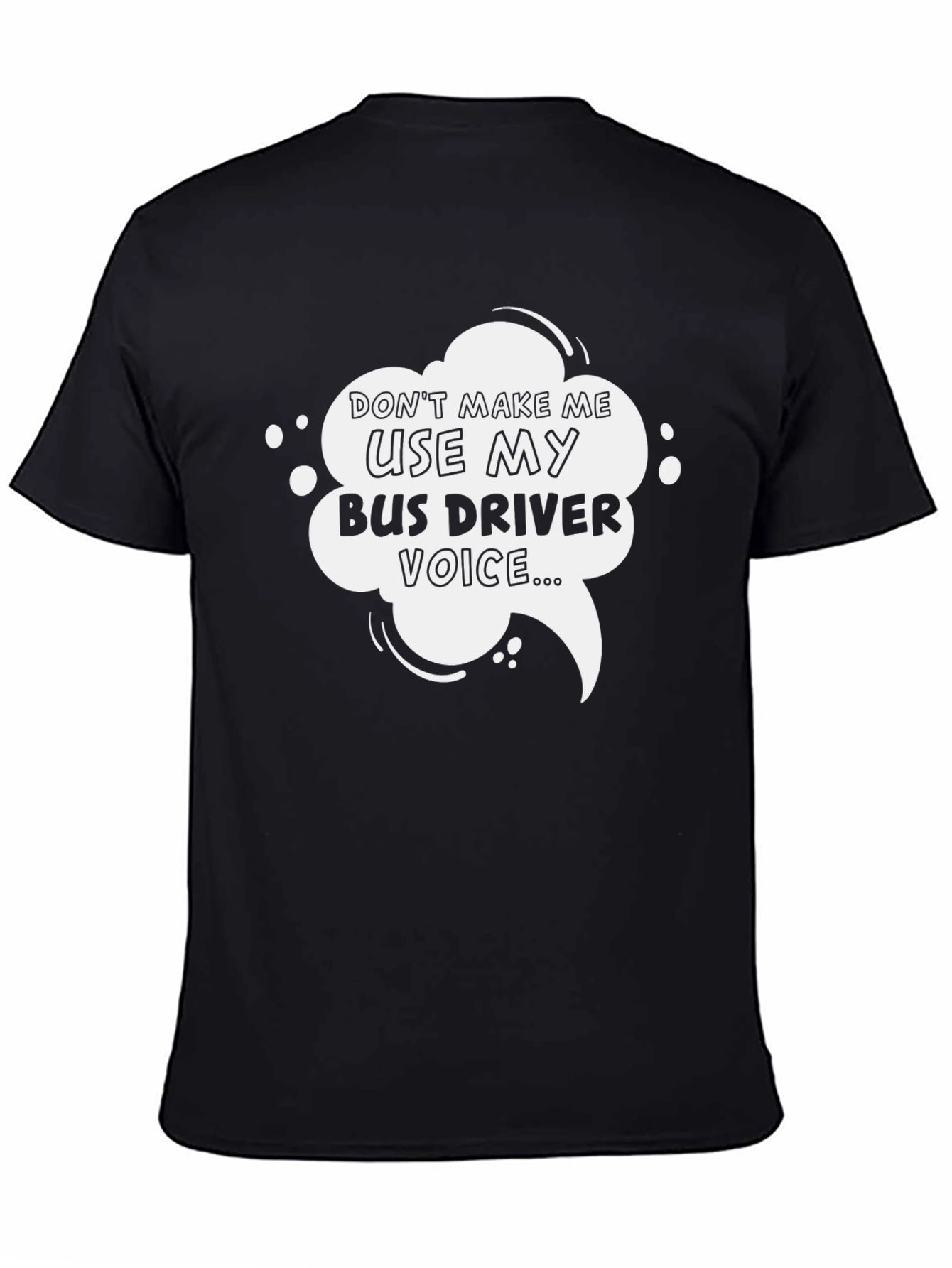 Bus Driver Voice Graphic Tee - Black