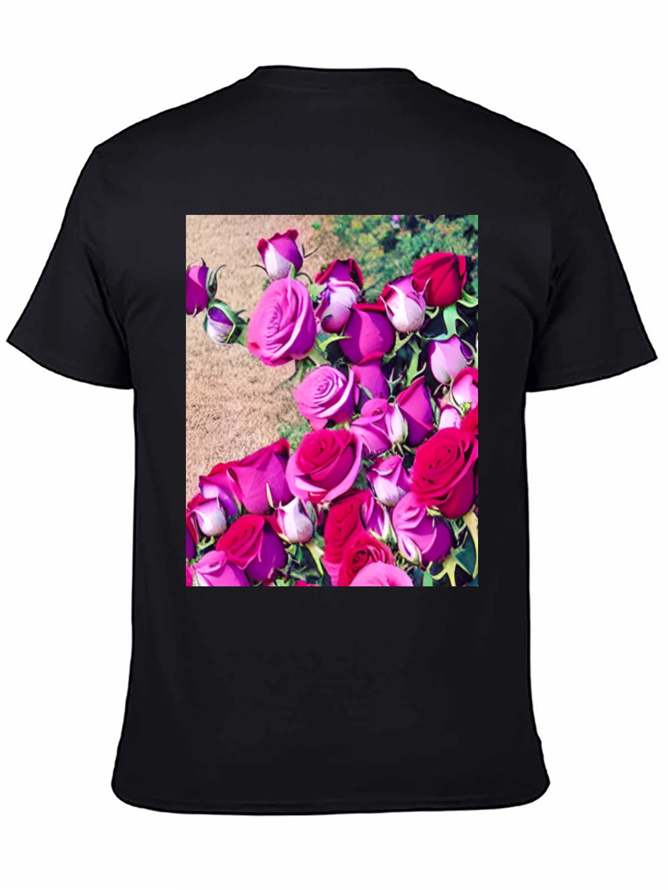 Floral Print T-Shirt: Roses Graphic Tee