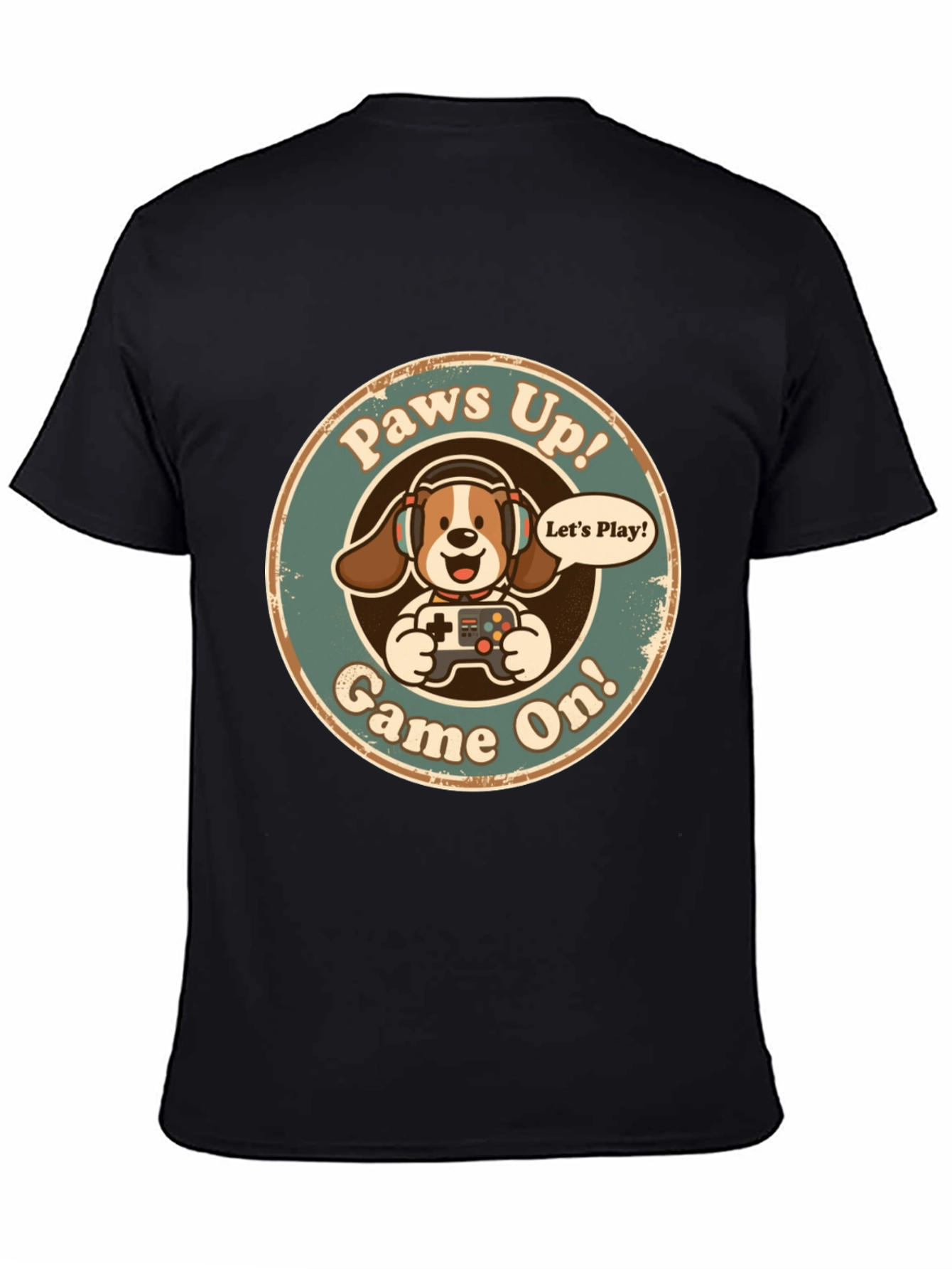 Paws Up! Game On! Graphic T-Shirt