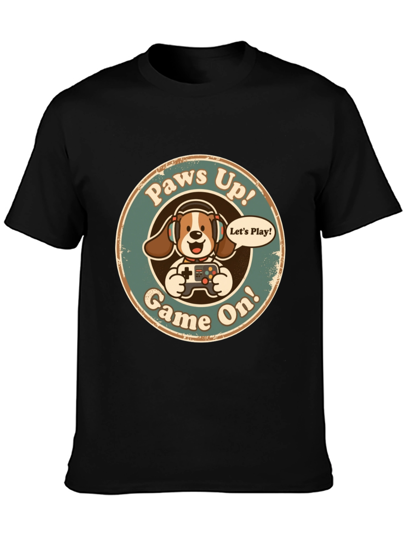Paws Up! Game On! Graphic T-Shirt