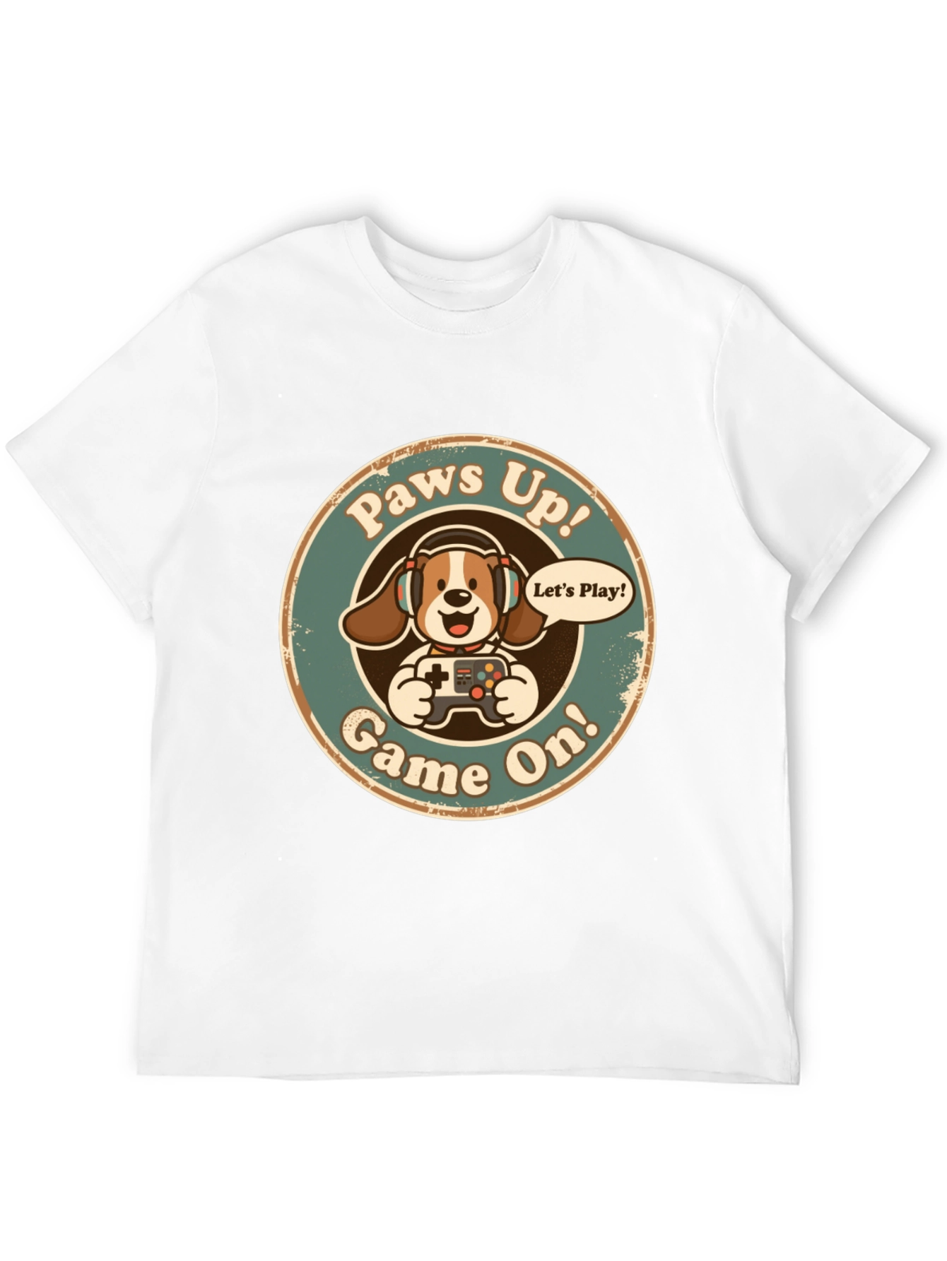 Paws Up! Game On! Graphic T-Shirt