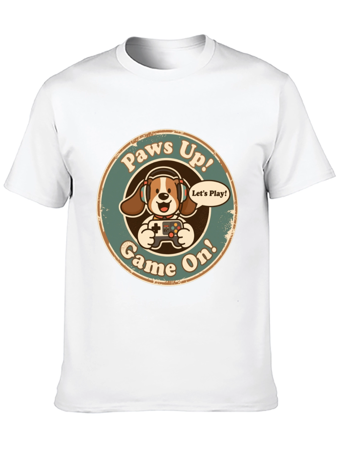 Paws Up! Game On! Graphic T-Shirt