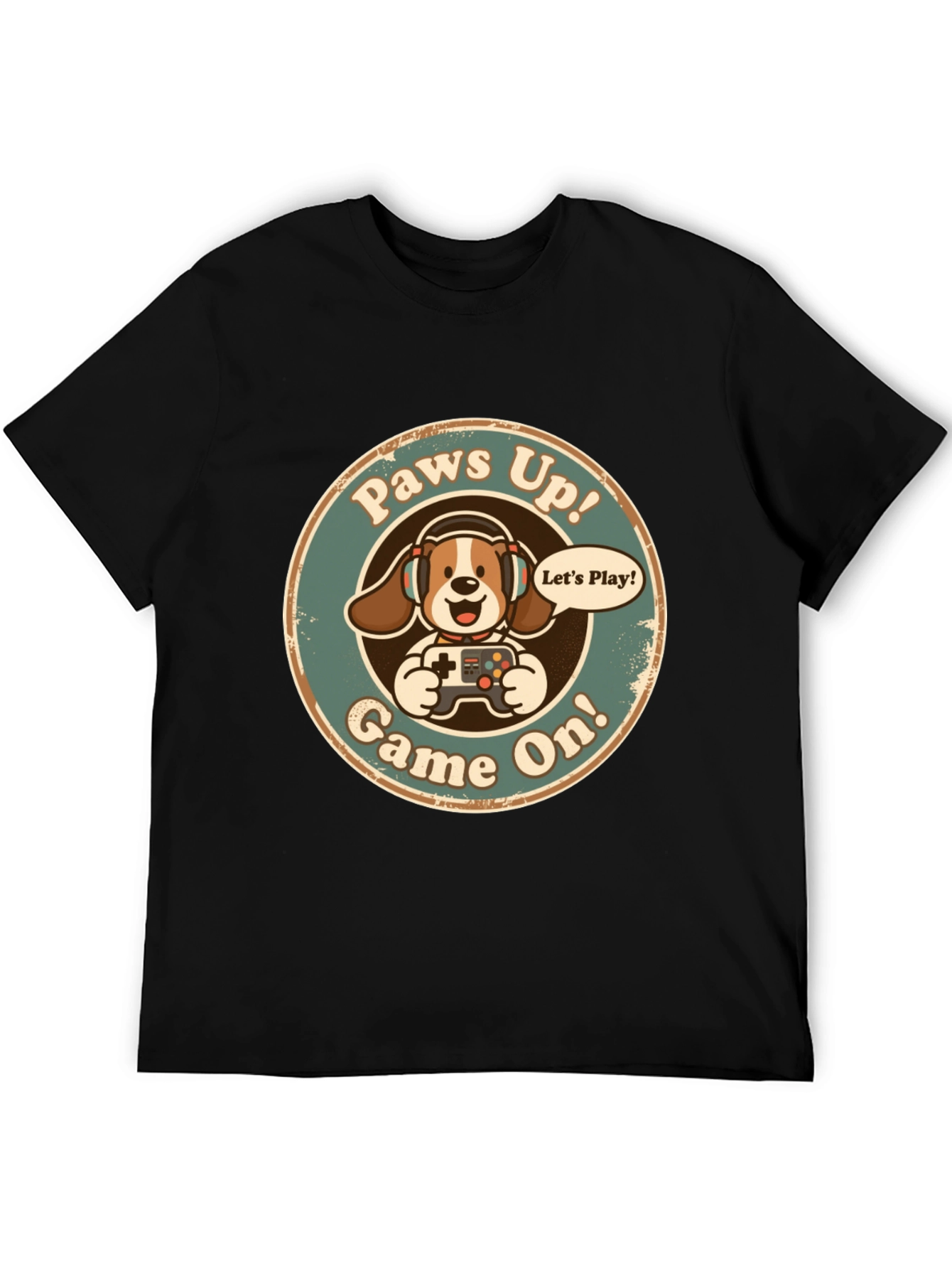 Paws Up! Game On! Graphic T-Shirt