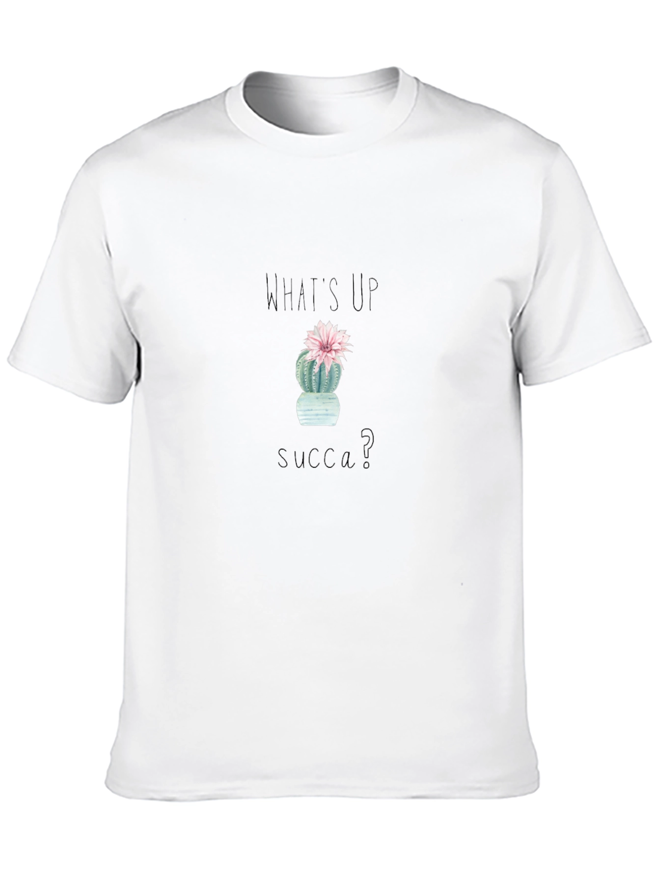 Whats Up Succa? Cactus Graphic Tee