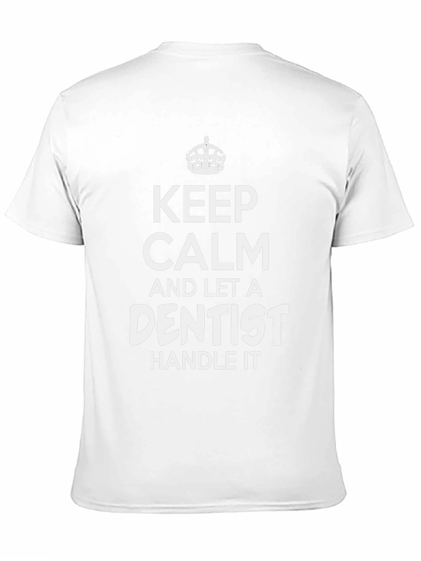 Keep Calm Dentist T-Shirt - Black Cotton Tee
