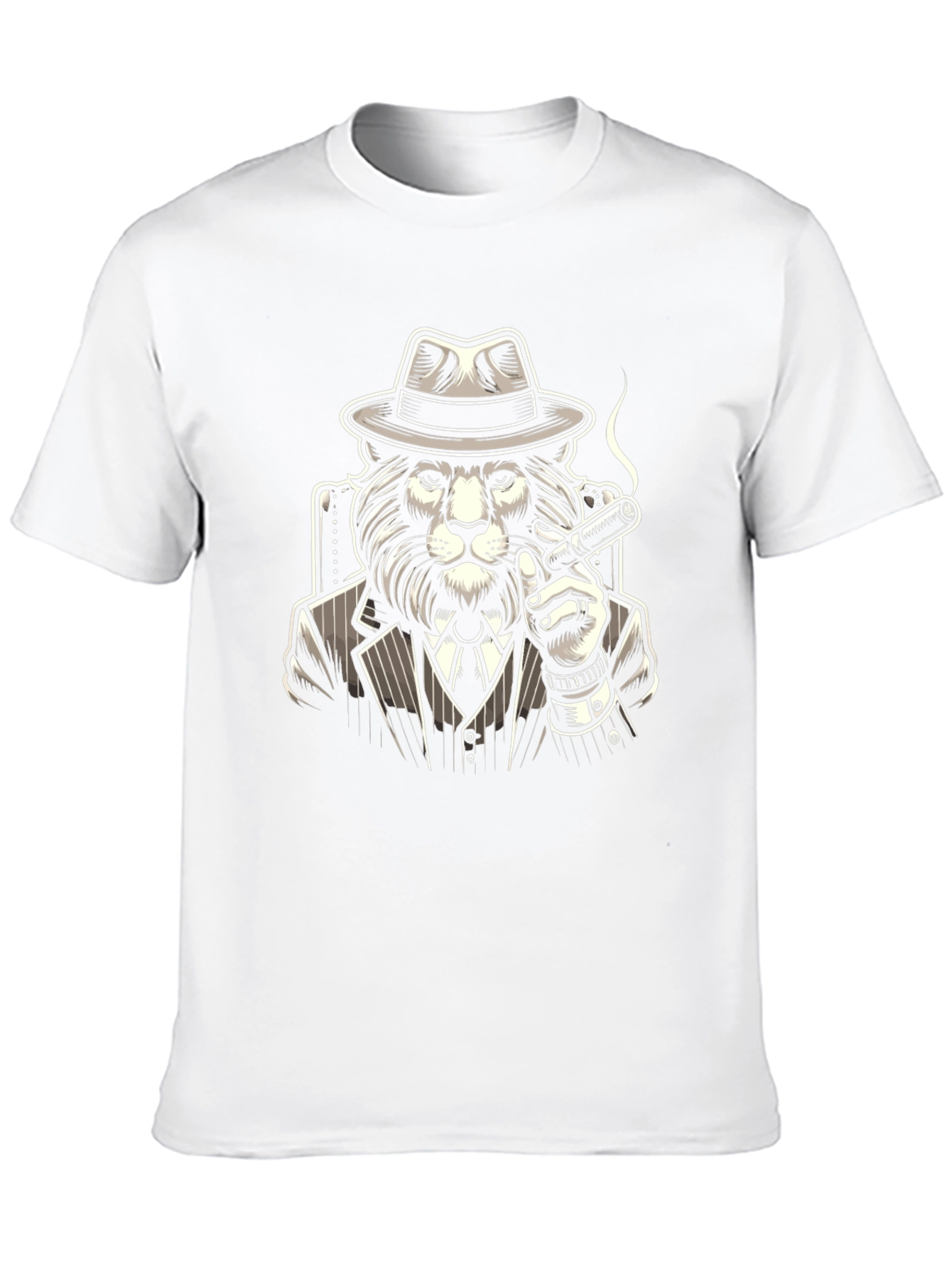 Lion Mafia Boss Graphic Tee - Classic Black T-Shirt