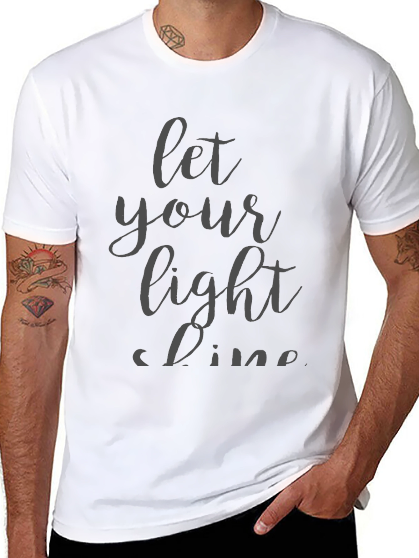 Let Your Light Shine Black T-Shirt