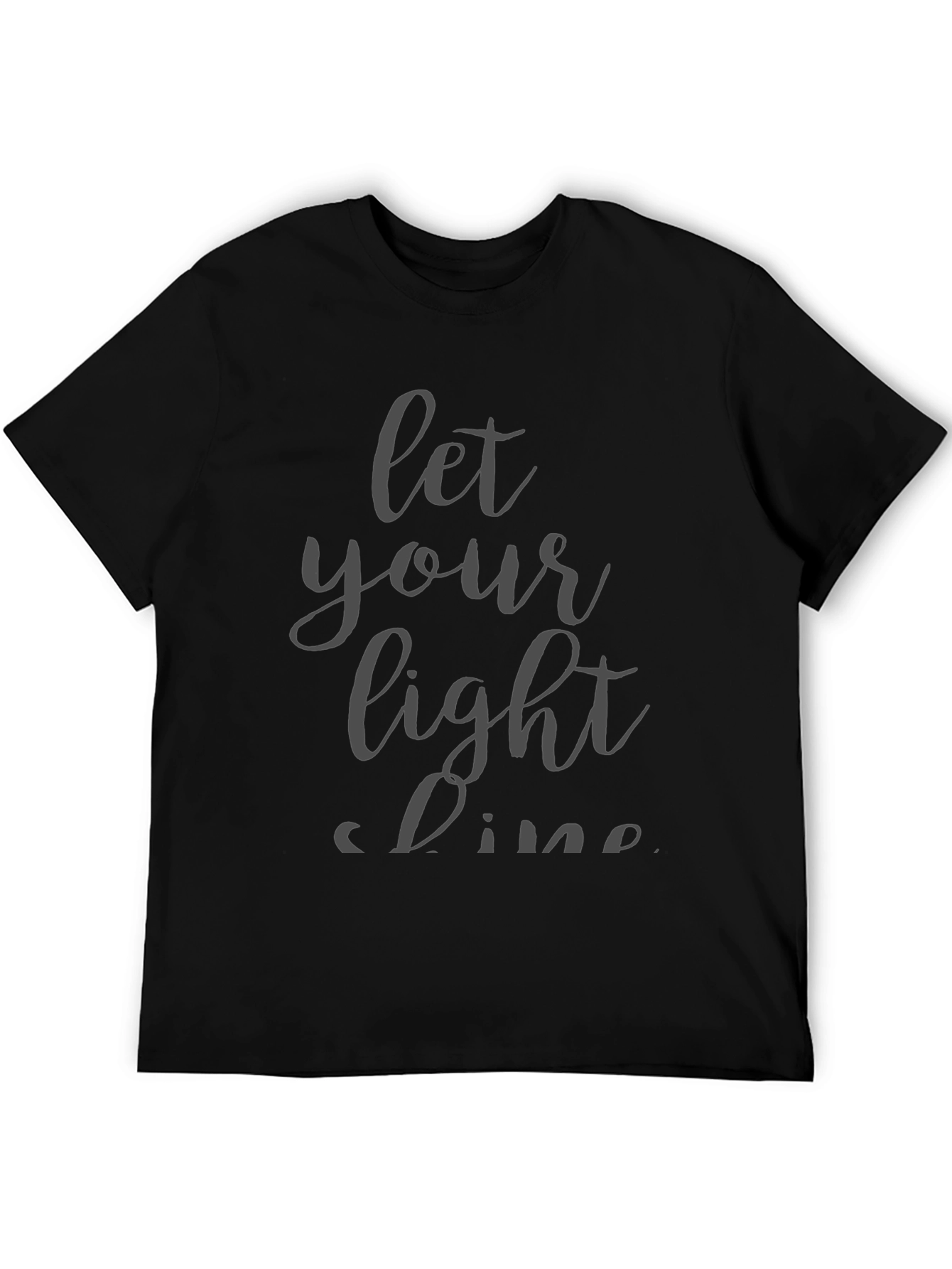 Let Your Light Shine Black T-Shirt