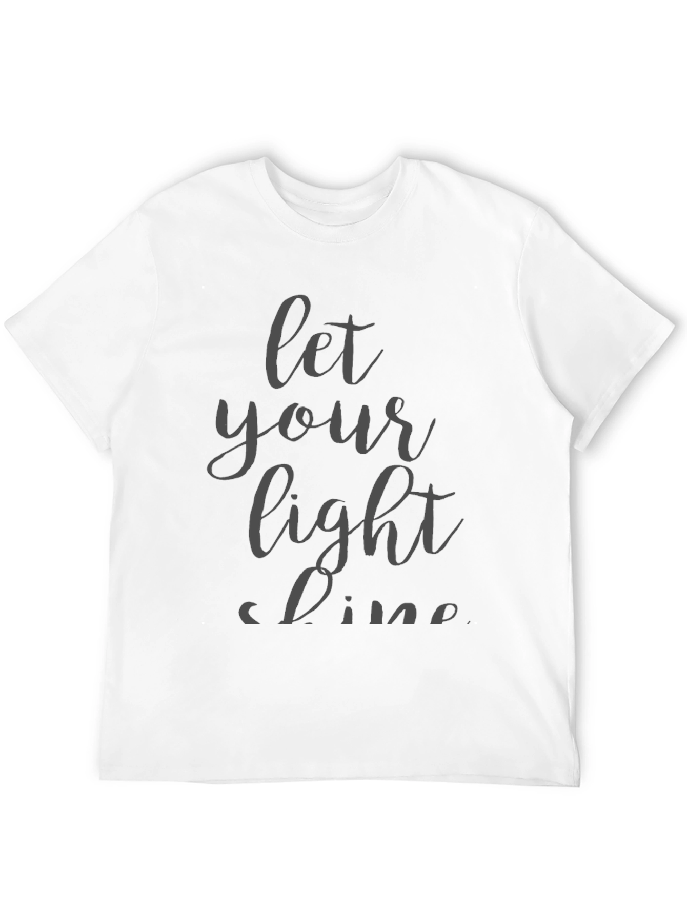 Let Your Light Shine Black T-Shirt