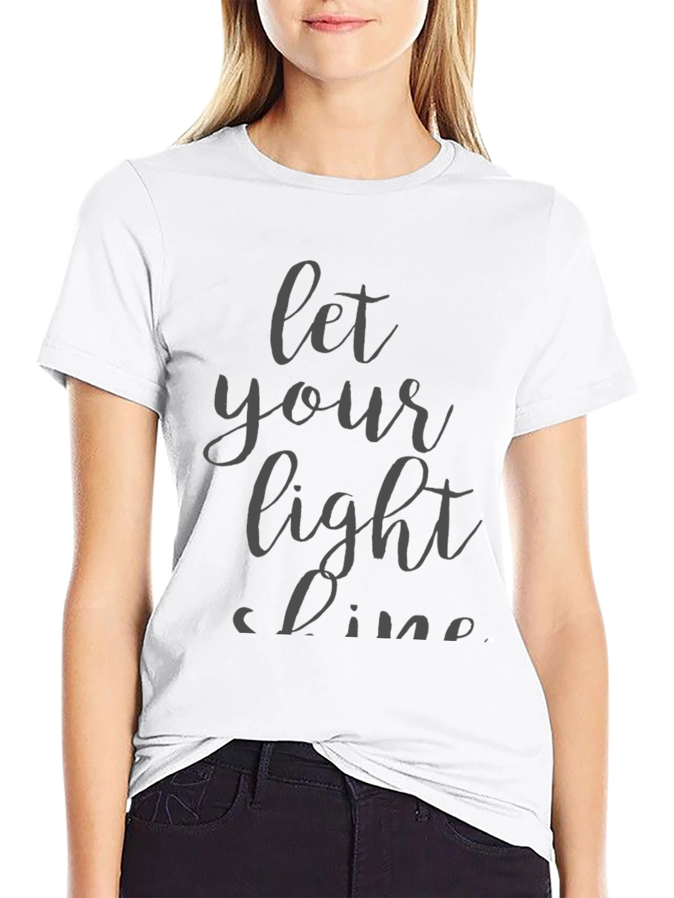 Let Your Light Shine Black T-Shirt