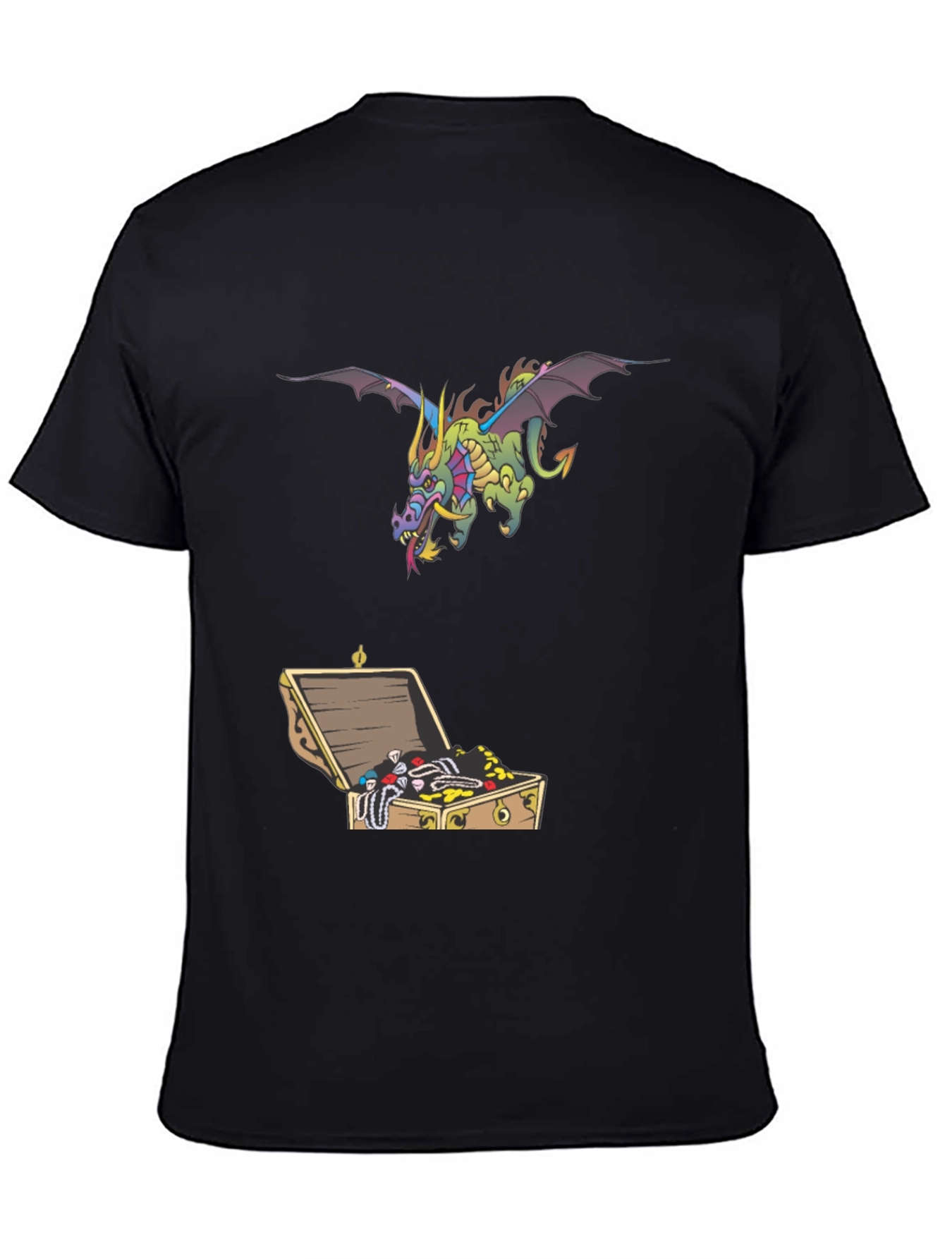 Dragon & Treasure Chest Graphic Tee