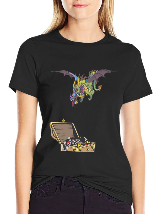 Dragon & Treasure Chest Graphic Tee