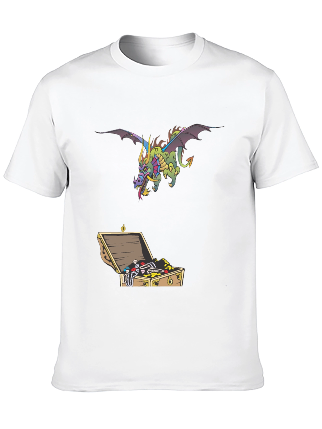 Dragon & Treasure Chest Graphic Tee