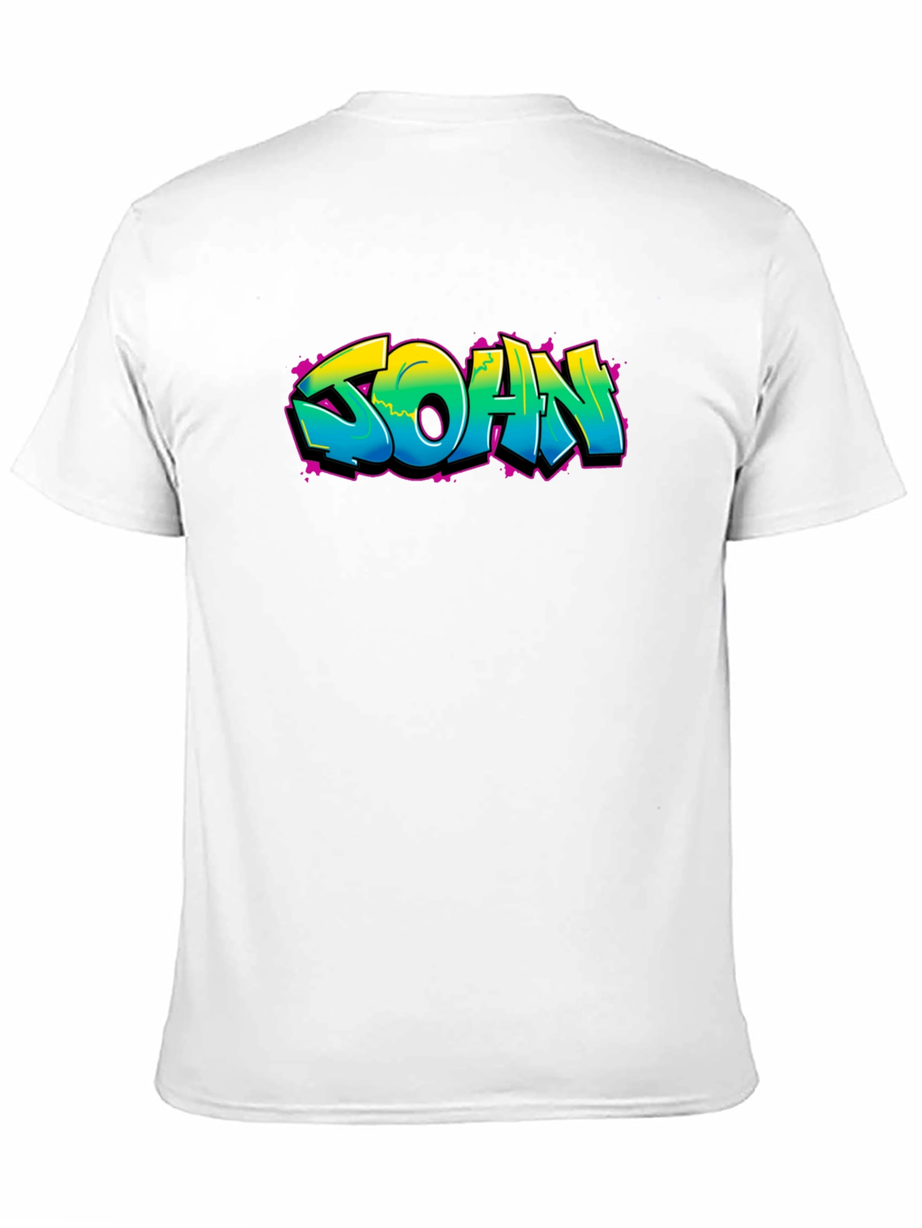 Graffiti Style SOAN Print Black T-Shirt