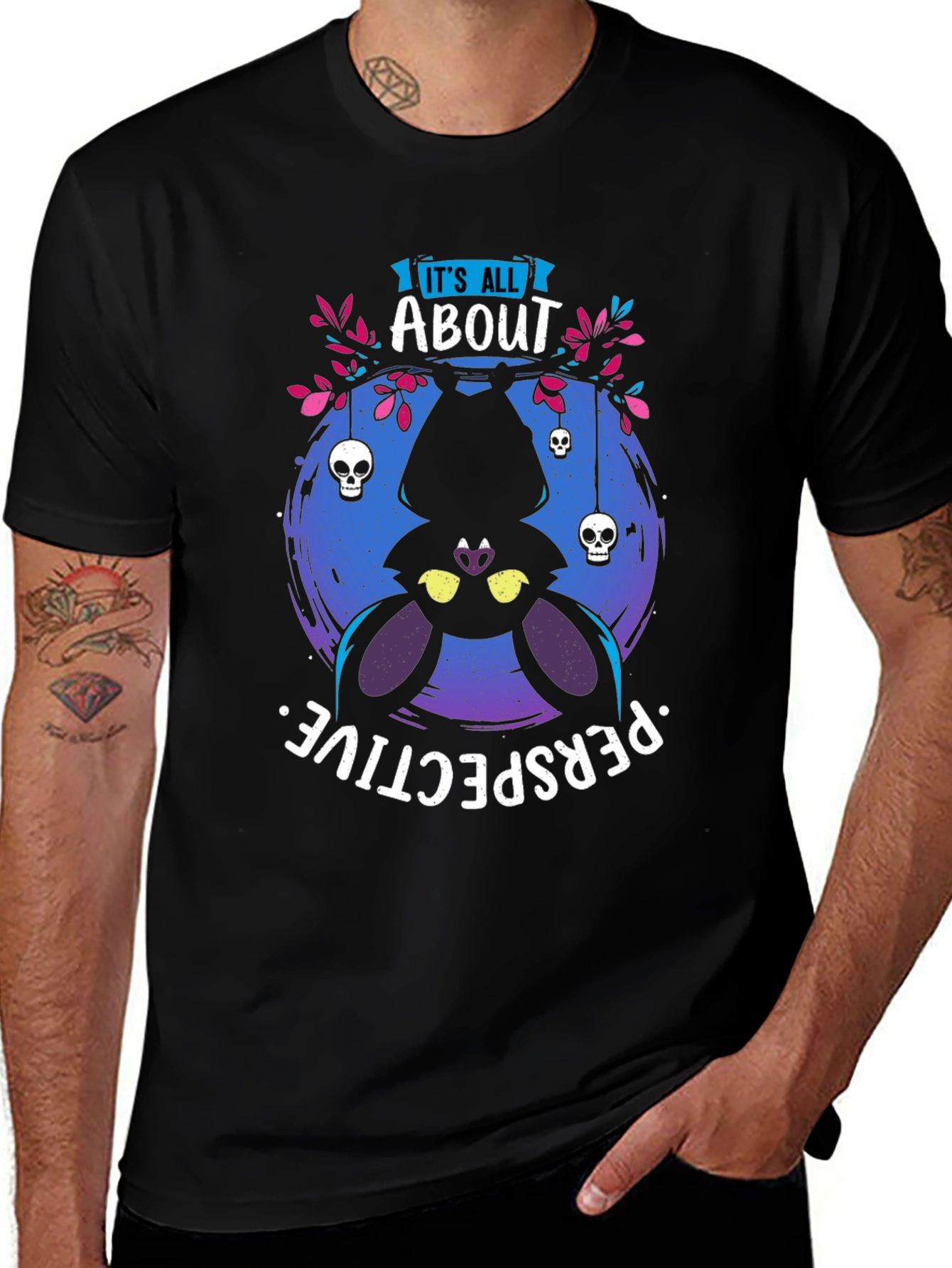 Upside Down Bat T-Shirt
