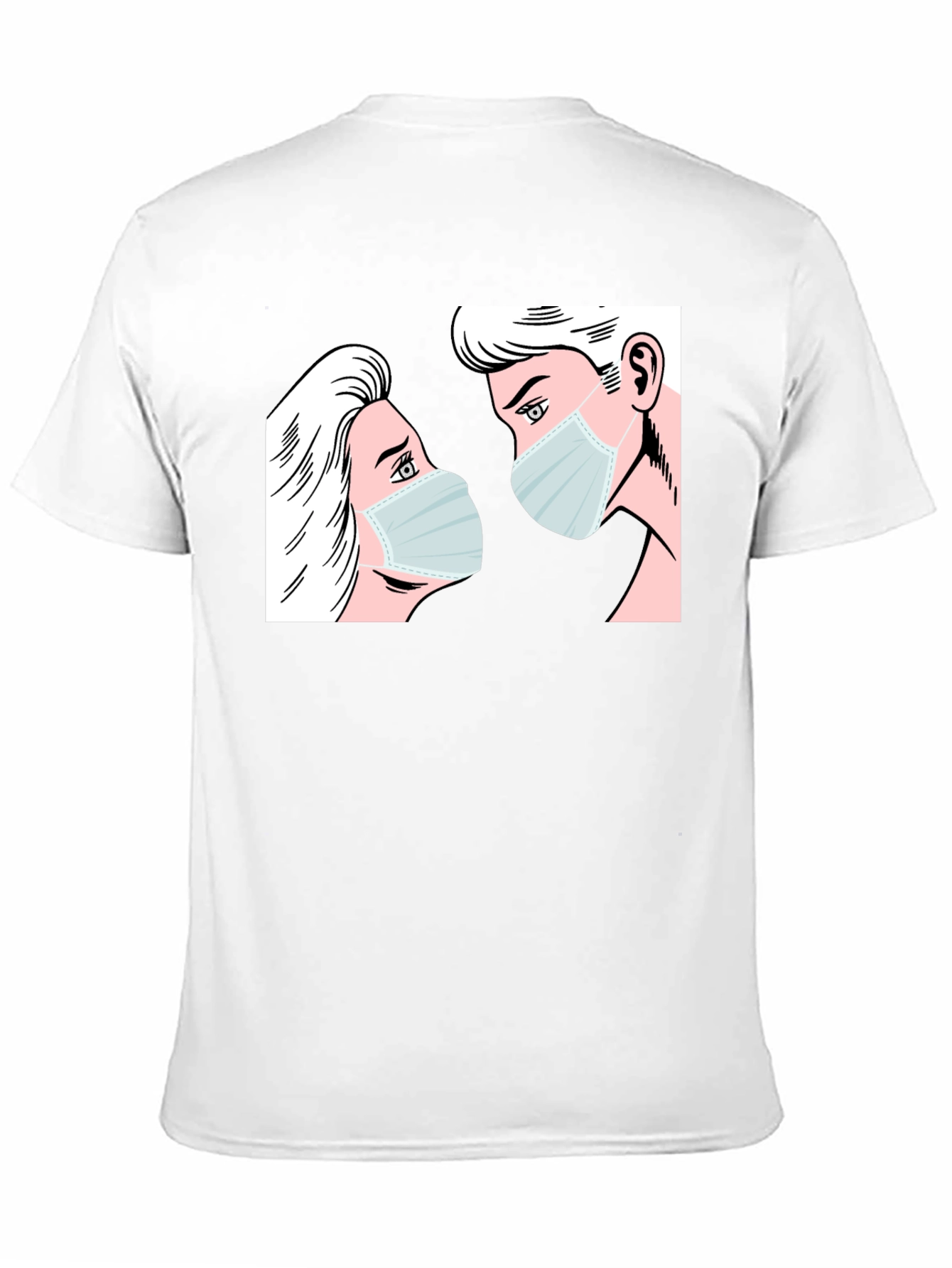 Masked Lovers Graphic Tee - Black