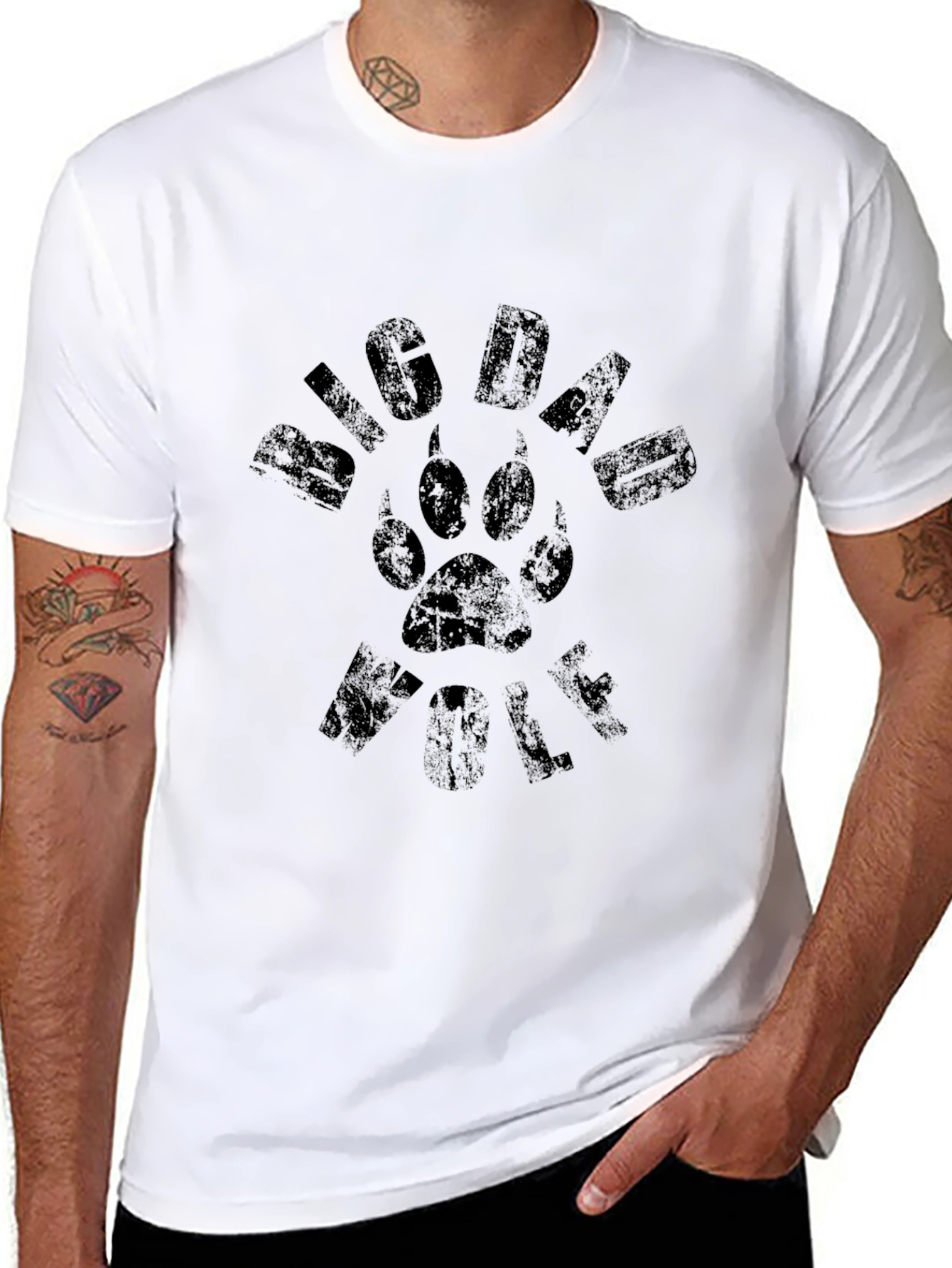 Big Dad Wolf Black T-Shirt
