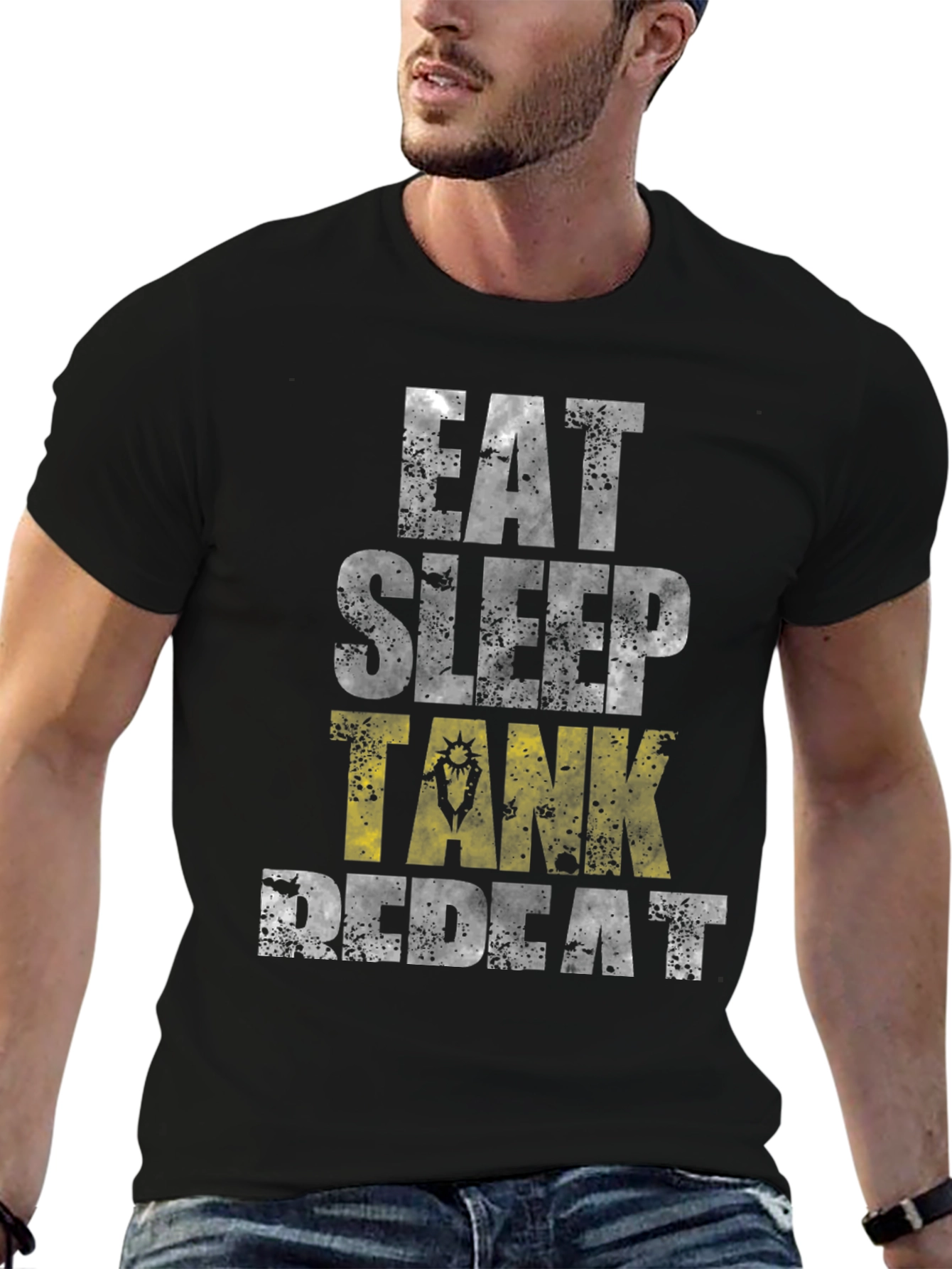 Eat Sleep Tank Repeat Gamer T-Shirt