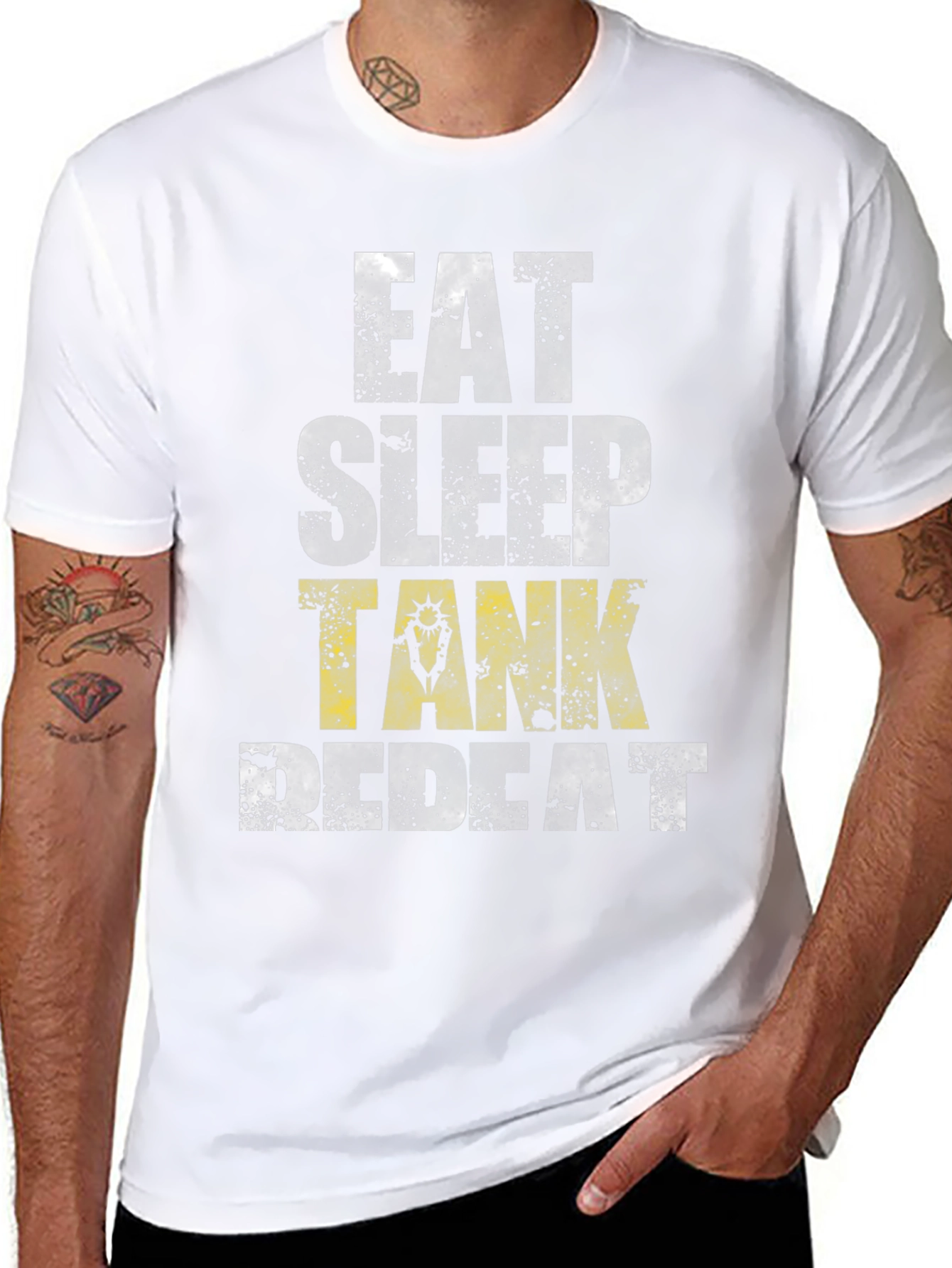 Eat Sleep Tank Repeat Gamer T-Shirt