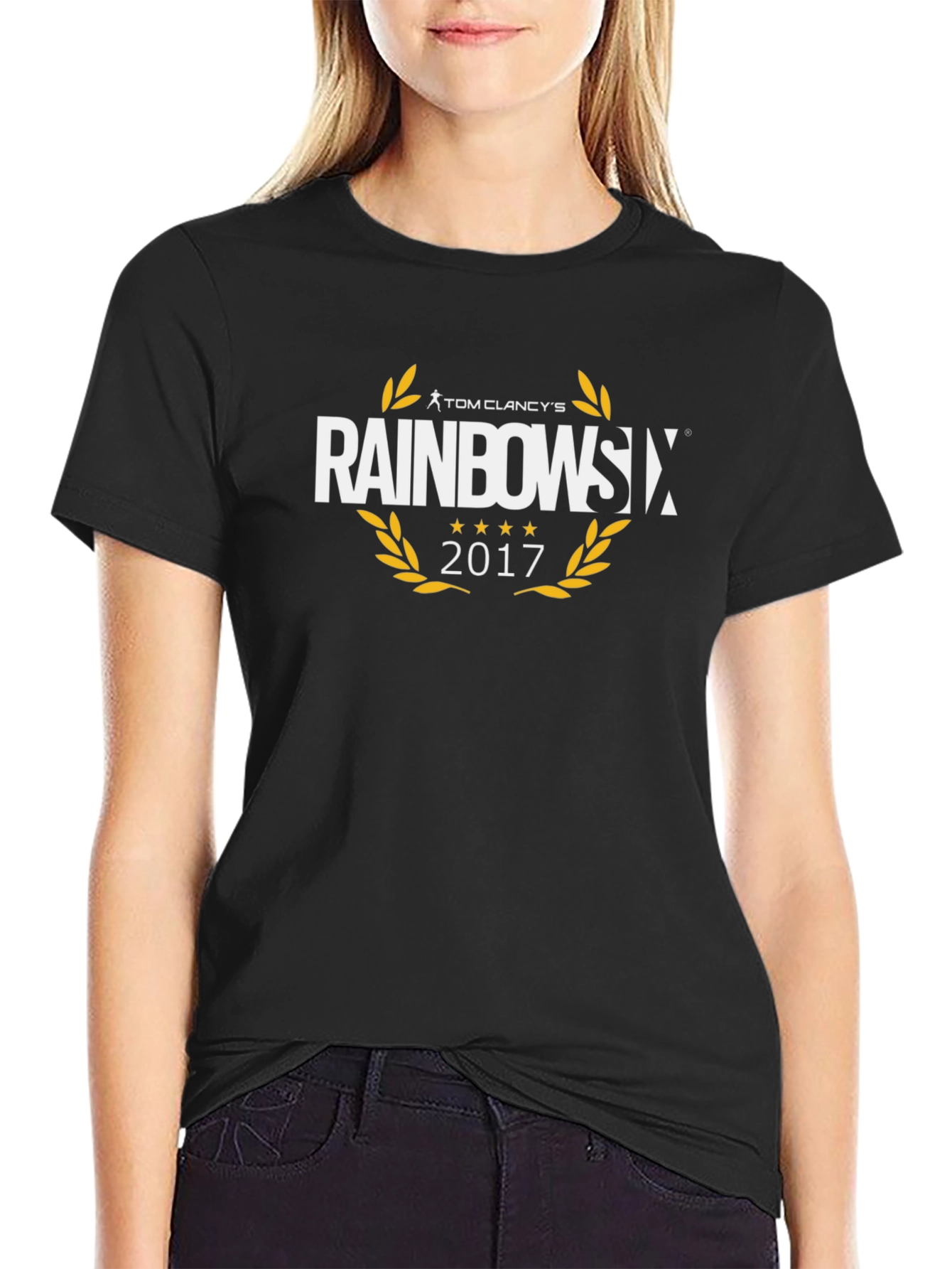 Tom Clancys Rainbow Six 2017 Black T-Shirt