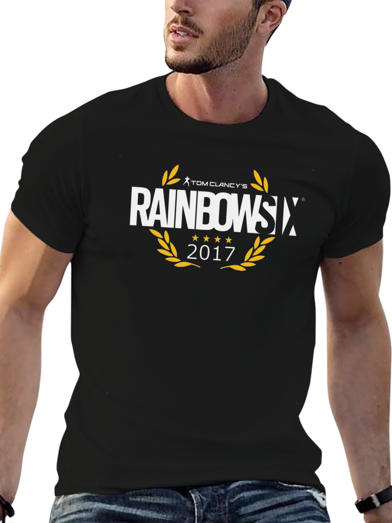 Tom Clancys Rainbow Six 2017 Black T-Shirt
