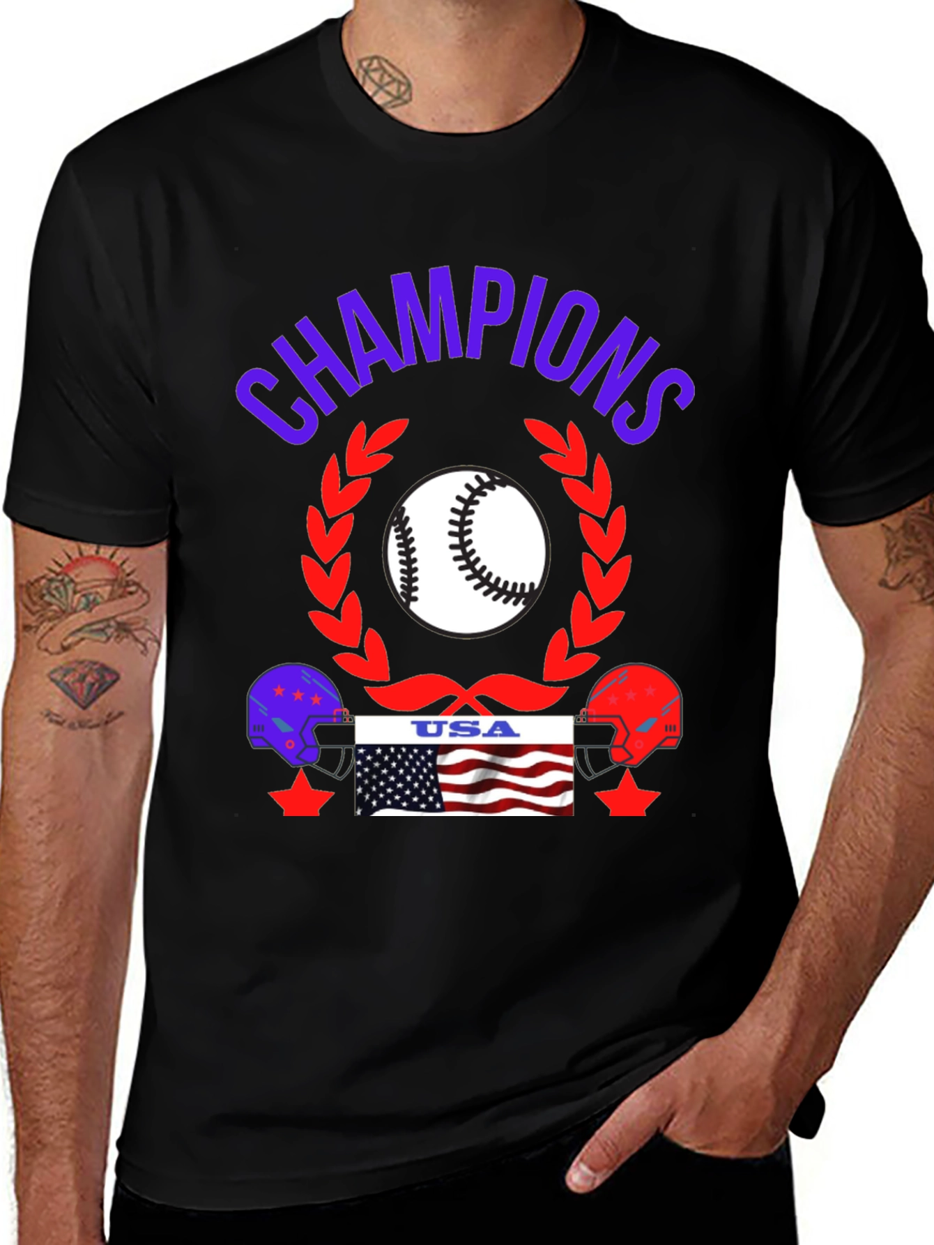 Champions USA Baseball T-Shirt
