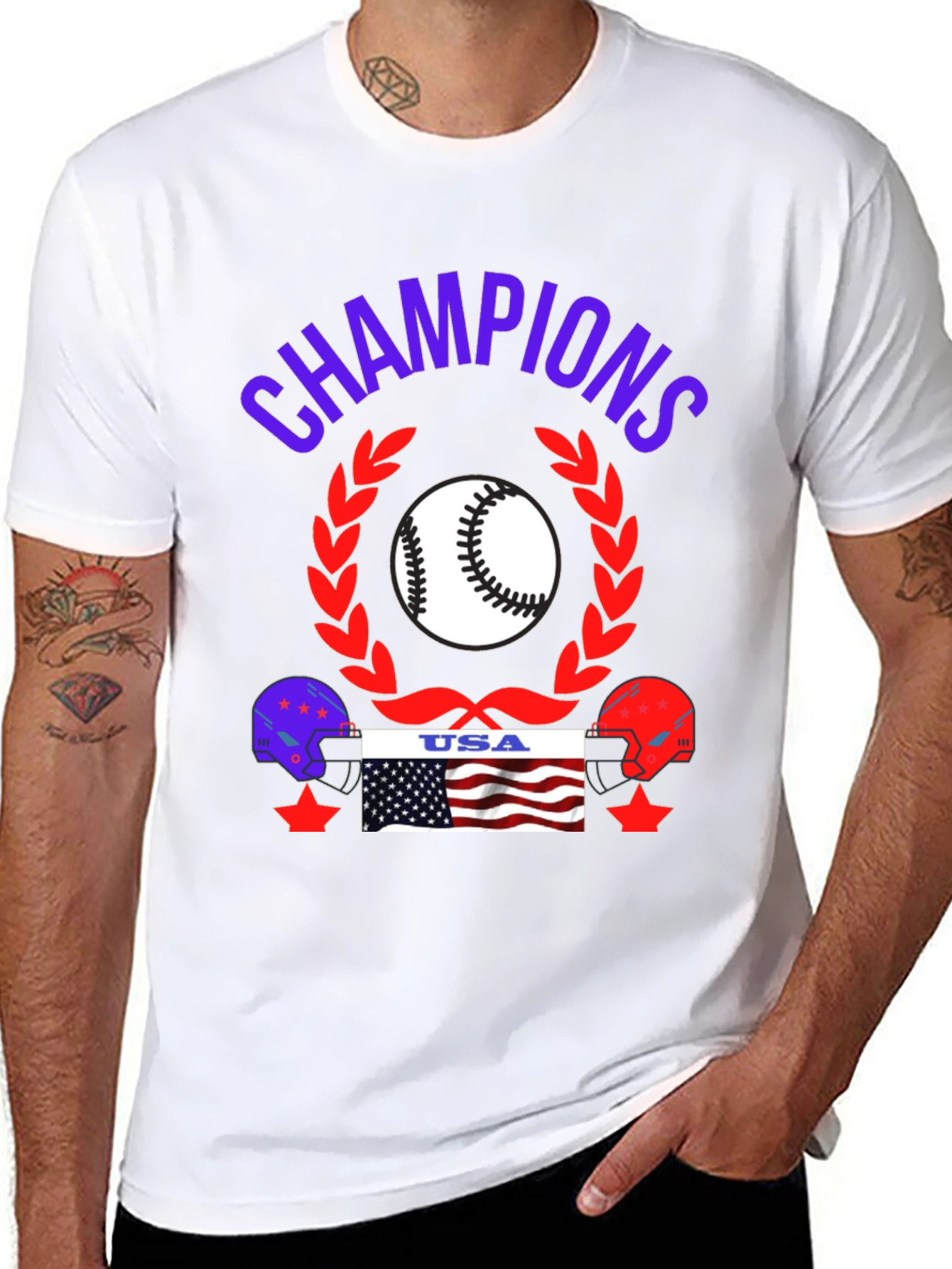 Champions USA Baseball T-Shirt