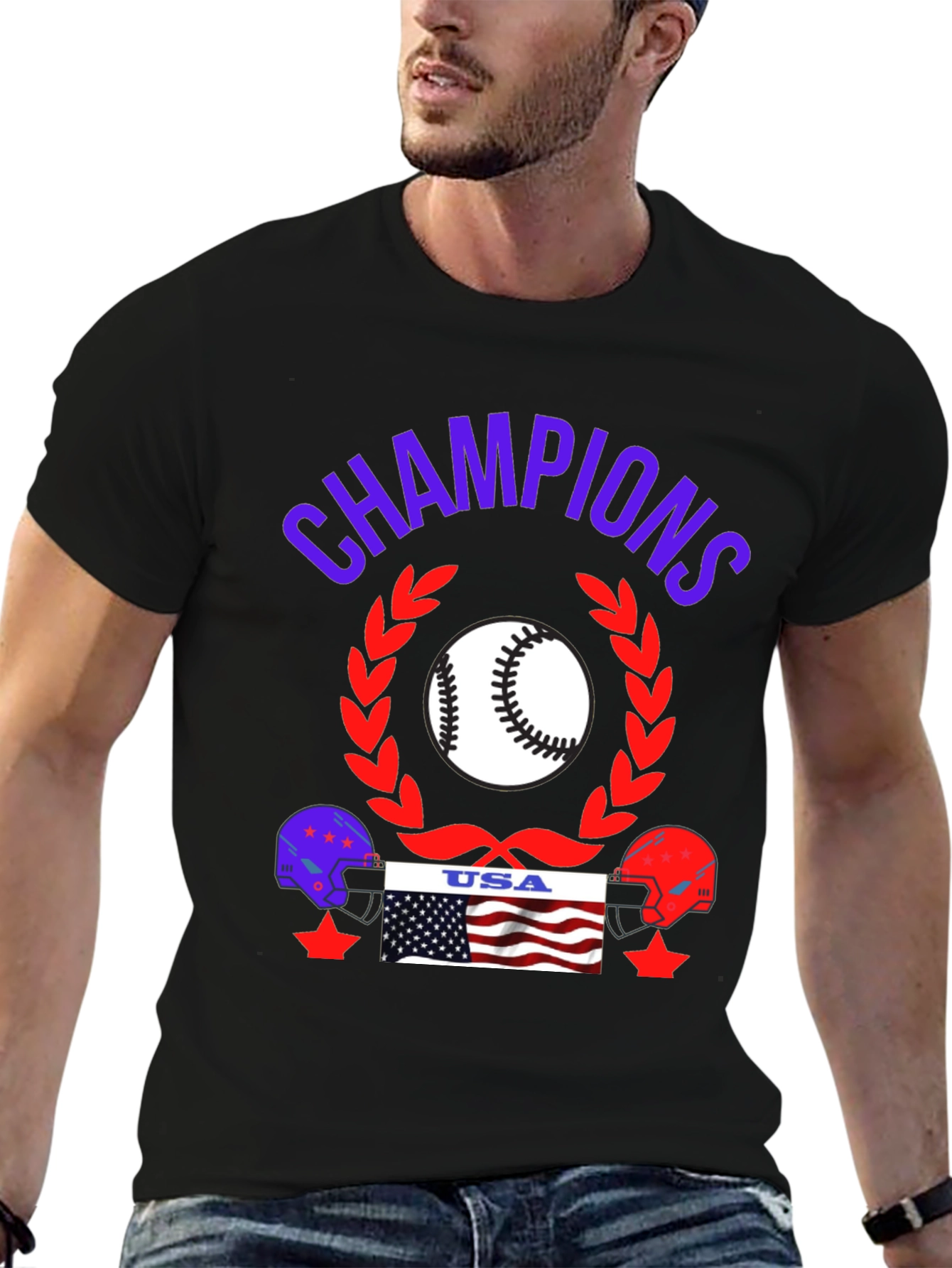 Champions USA Baseball T-Shirt
