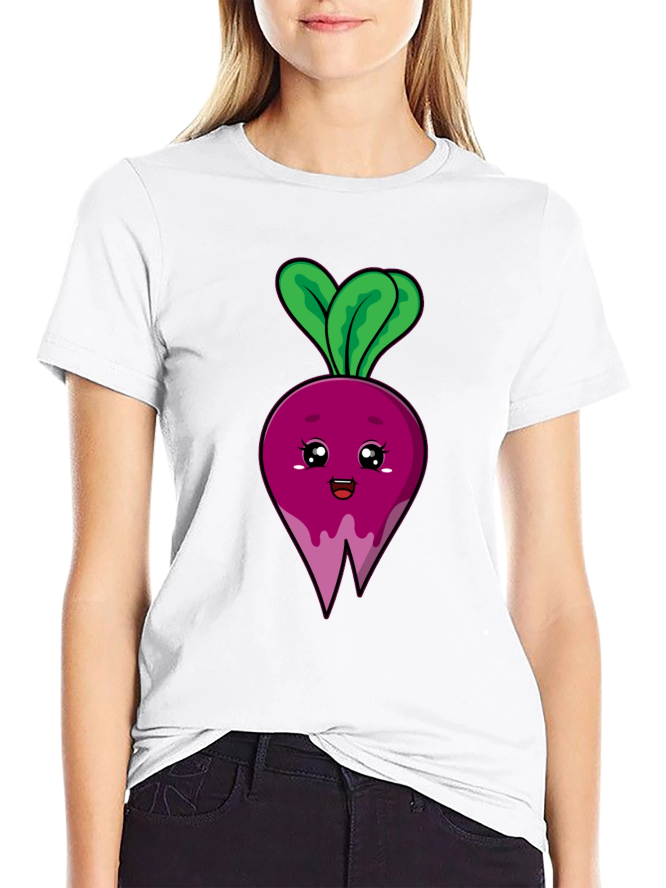 Cute Beet Graphic T-Shirt - Unisex Black Tee
