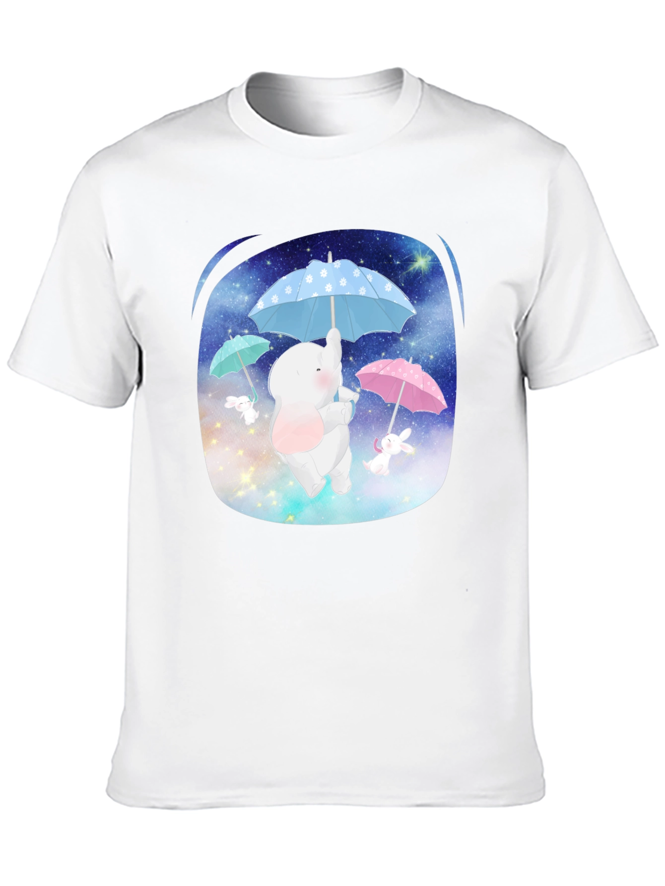 Cute Elephant & Bunny Tee - Dreamy Design