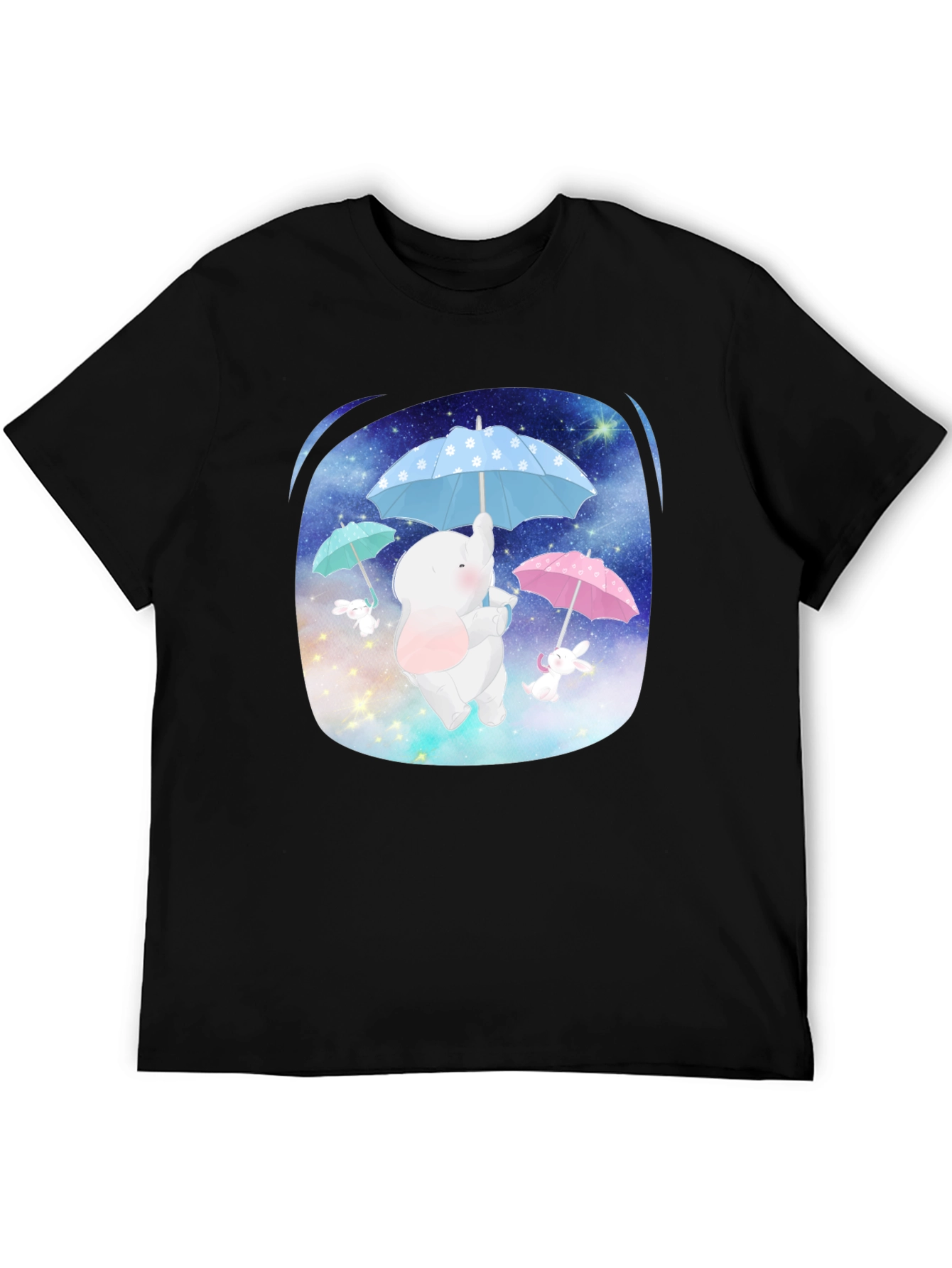 Cute Elephant & Bunny Tee - Dreamy Design