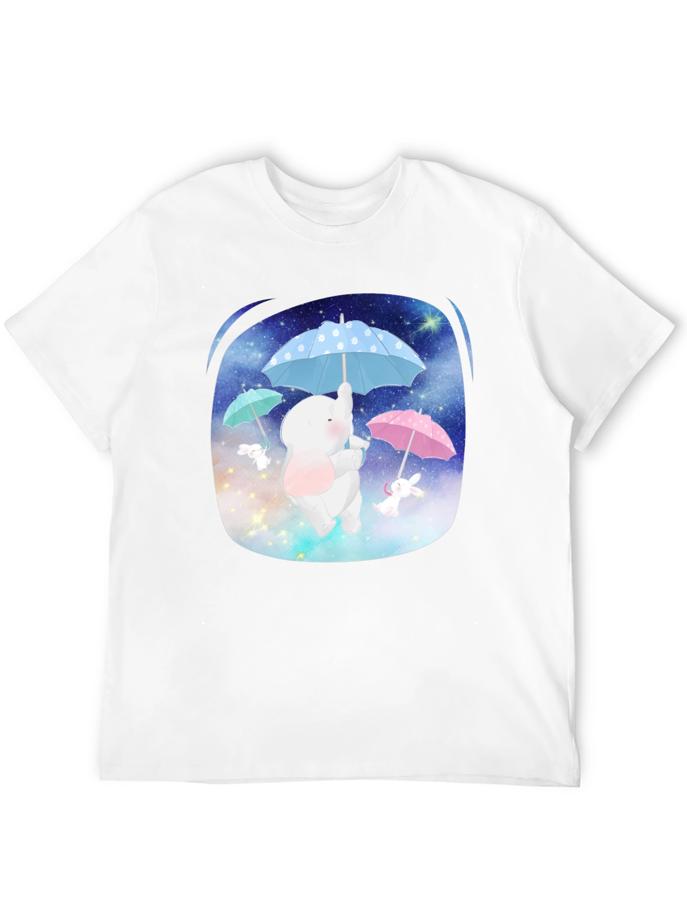 Cute Elephant & Bunny Tee - Dreamy Design