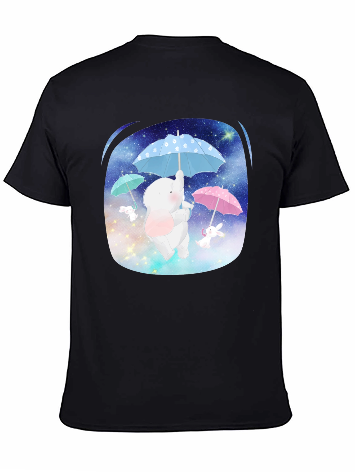 Cute Elephant & Bunny Tee - Dreamy Design