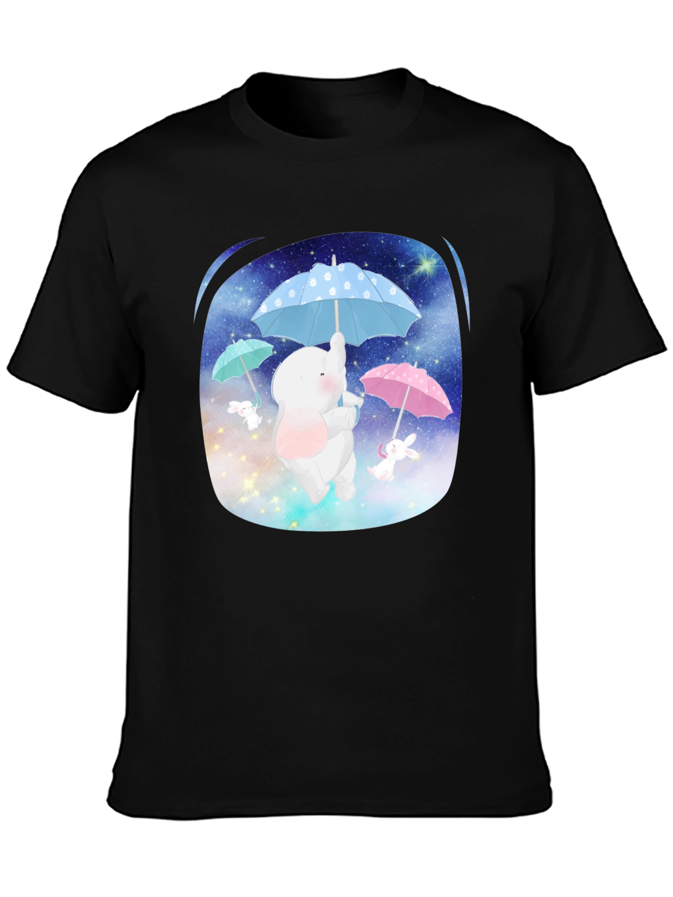 Cute Elephant & Bunny Tee - Dreamy Design