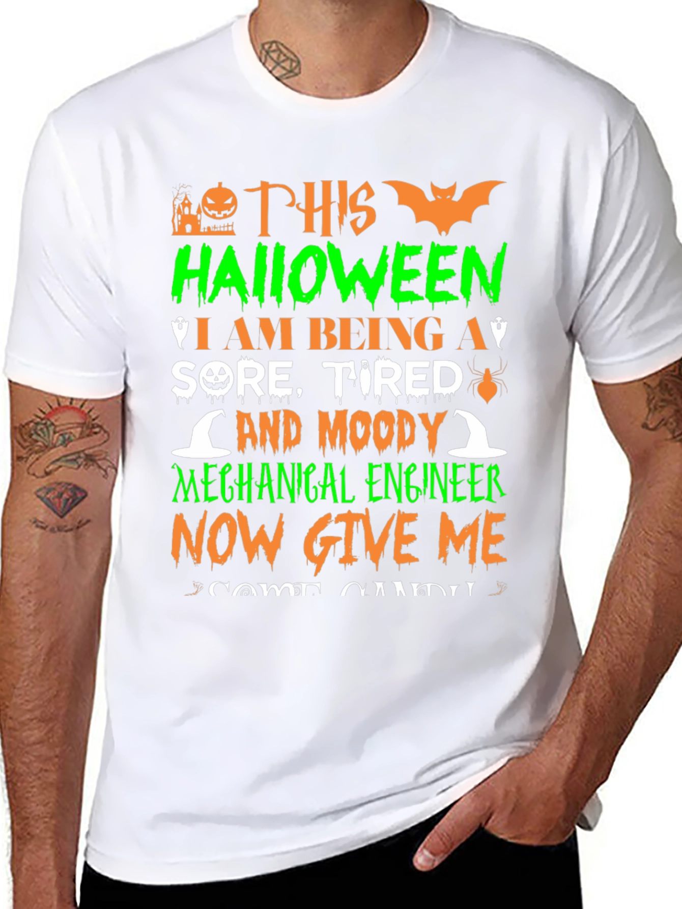 Halloween Mechanical Engineer T-Shirt