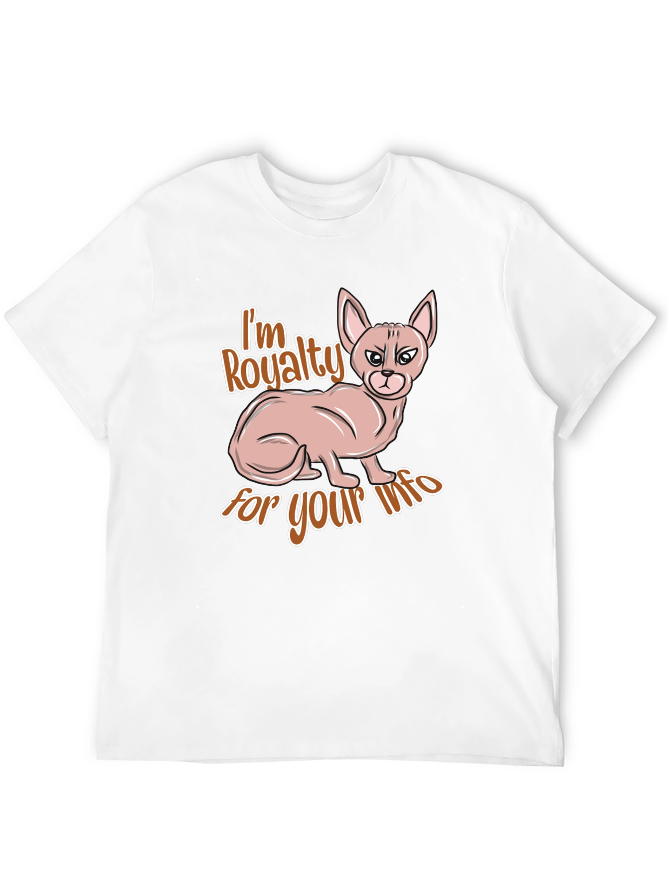 Im Royalty for Your Info Black T-Shirt