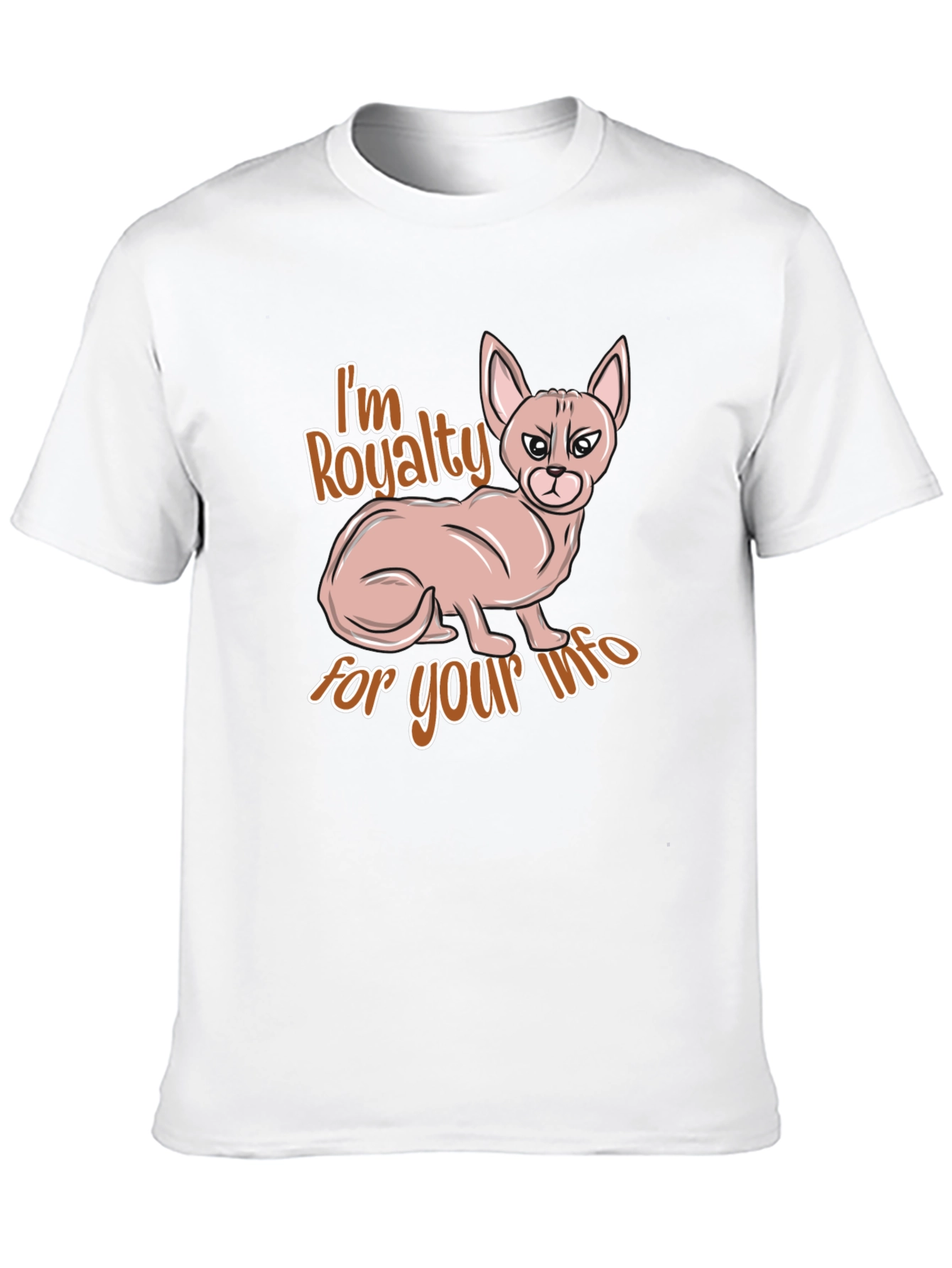 Im Royalty for Your Info Black T-Shirt