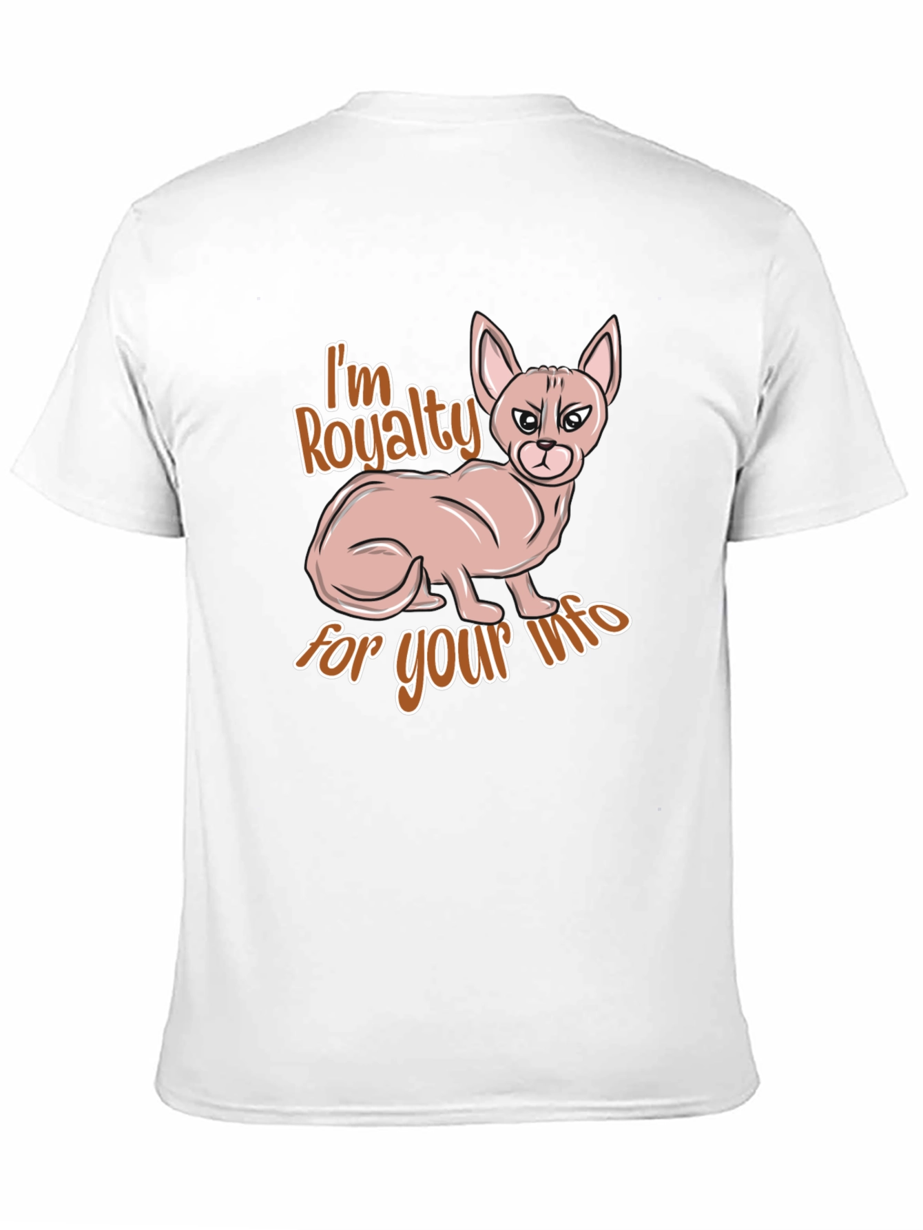 Im Royalty for Your Info Black T-Shirt