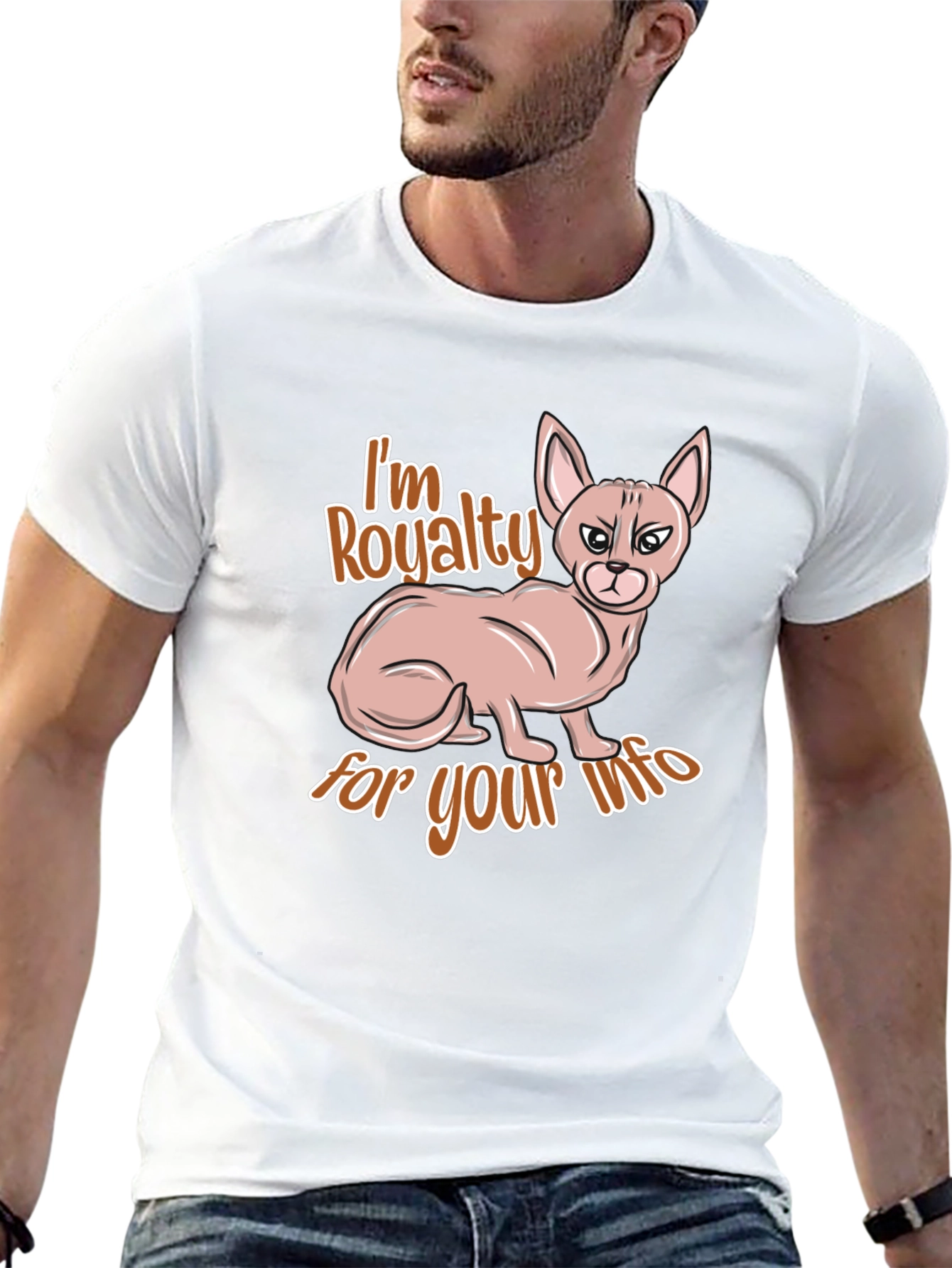 Im Royalty for Your Info Black T-Shirt