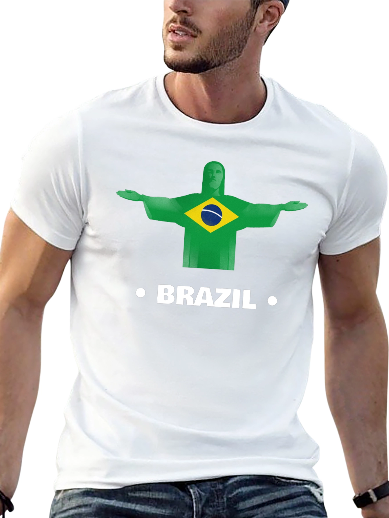 Brazil Christ the Redeemer Graphic Tee